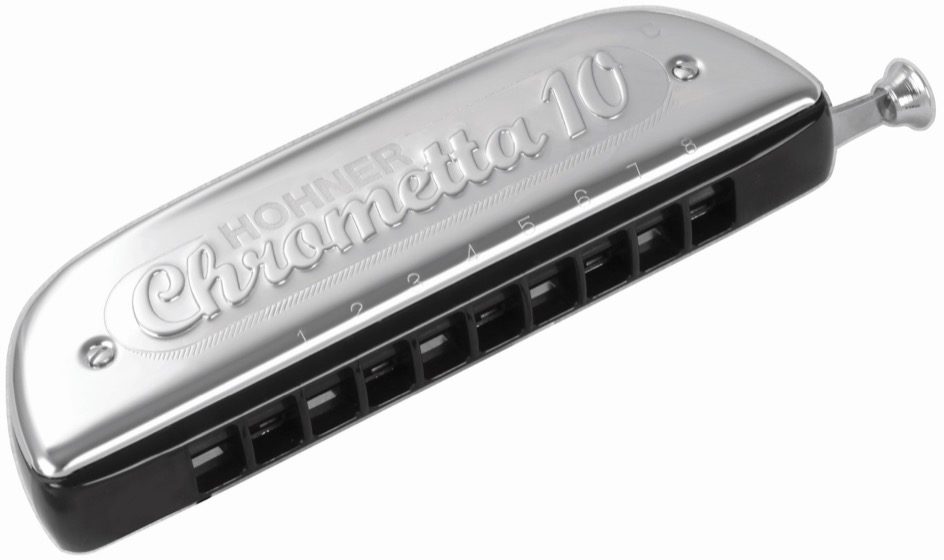 Hohner 253-C Chrometta 10-Hole Chromatic Harmonica 1 Hohner 253-C Chrometta 10-Hole Chromatic Harmonica