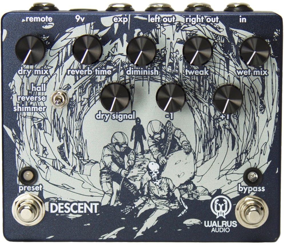Walrus Audio Descent Reverb Octave Machine Pedal 1 Walrus Audio Descent Reverb Octave Machine Pedal