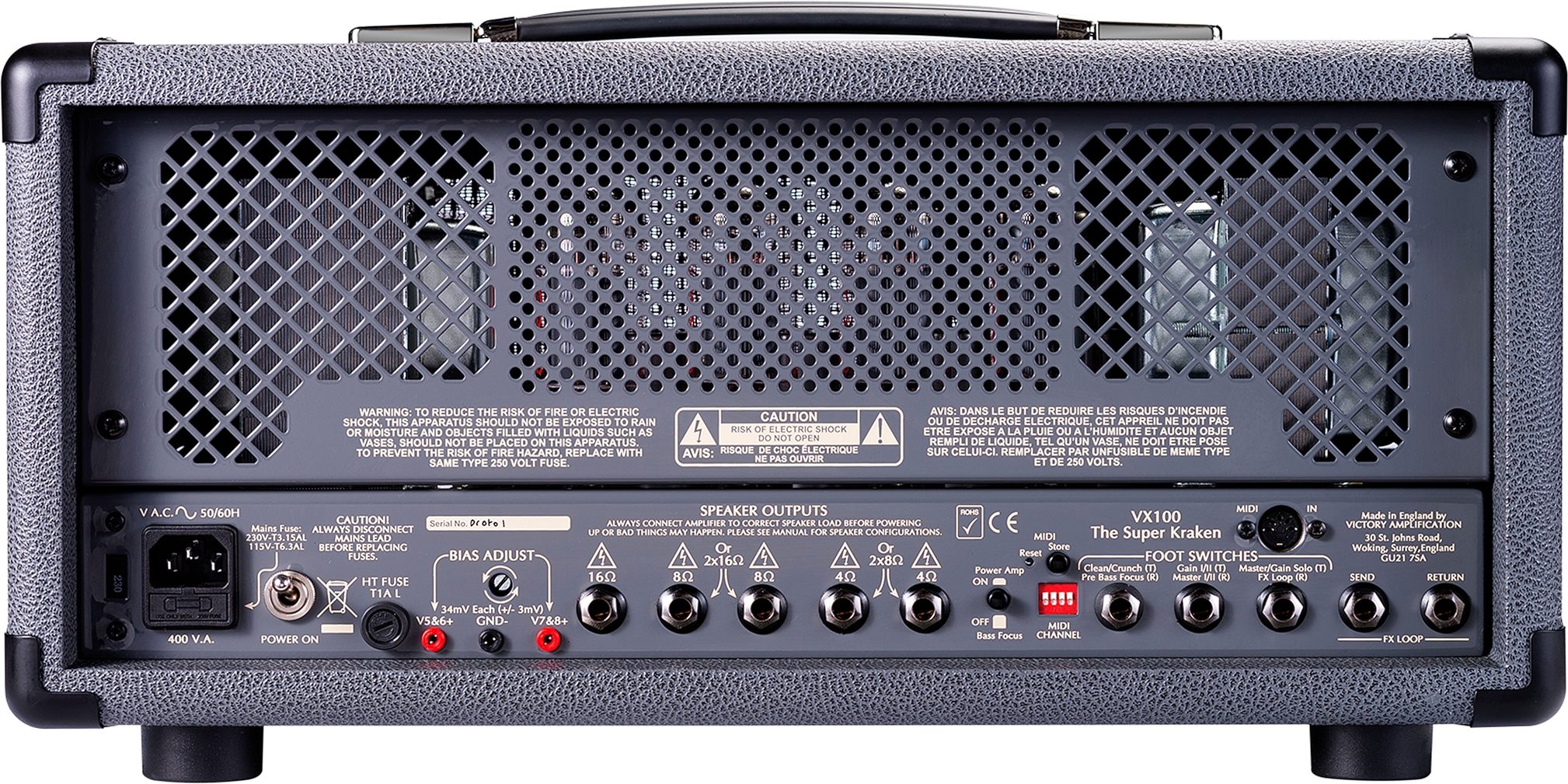 Victory VX100 The Super Kraken Amplifier Head (100 Watts) 3 Victory VX100 The Super Kraken Amplifier Head (100 Watts)