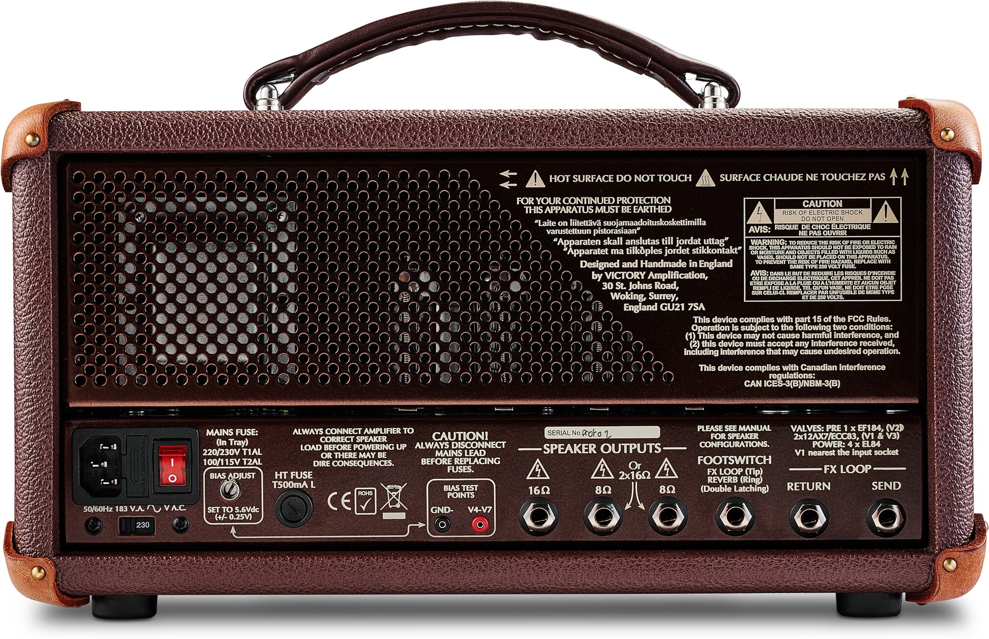 Victory VC35 The Copper Guitar Amplifier Head, Wooden Sleeve (35 Watts) 2 Victory VC35 The Copper Guitar Amplifier Head, Wooden Sleeve (35 Watts)