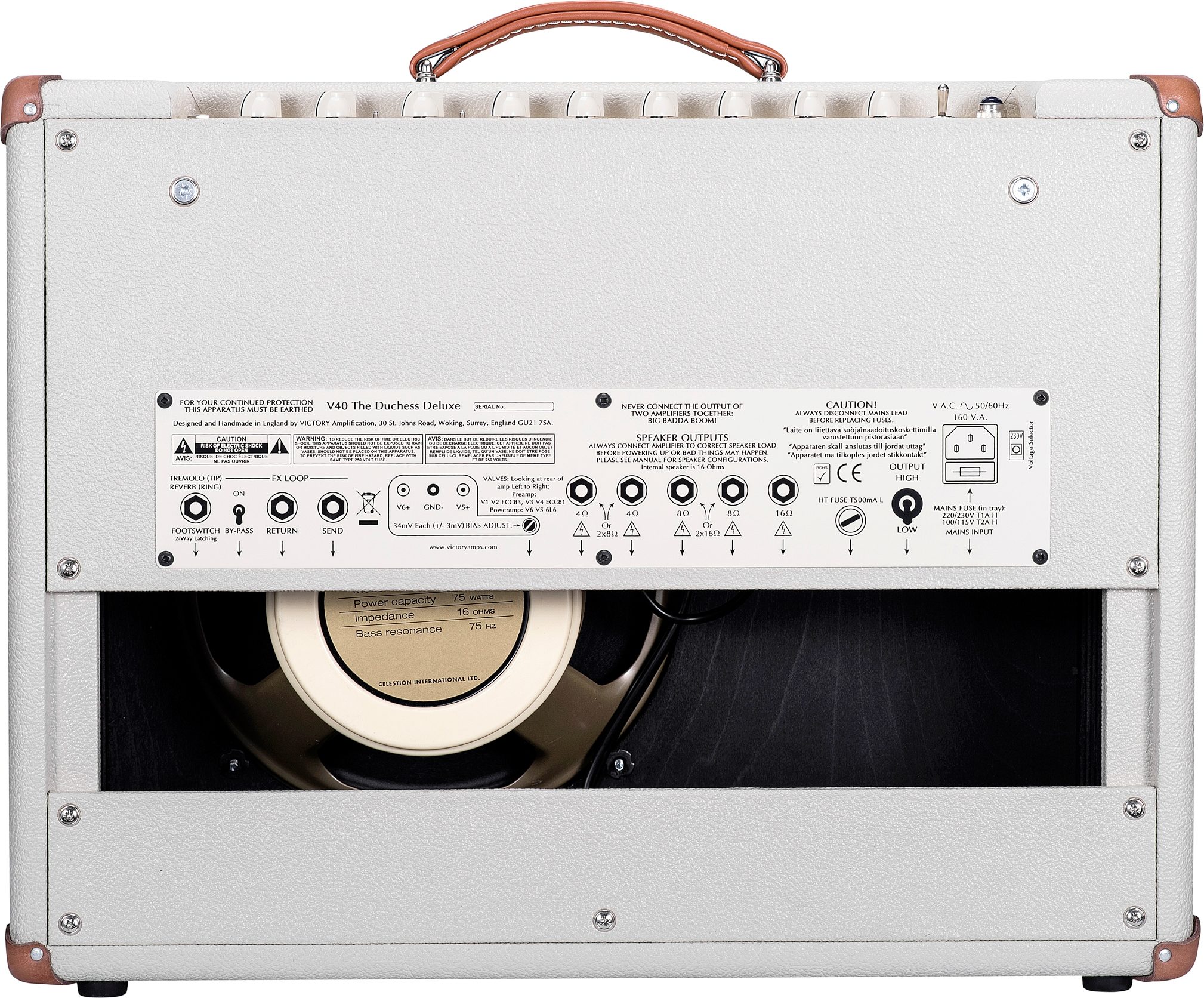 Victory V40 Deluxe Combo Amplifier (42 Watts, 1x12 Inch) 3 Victory V40 Deluxe Combo Amplifier (42 Watts, 1x12 Inch)