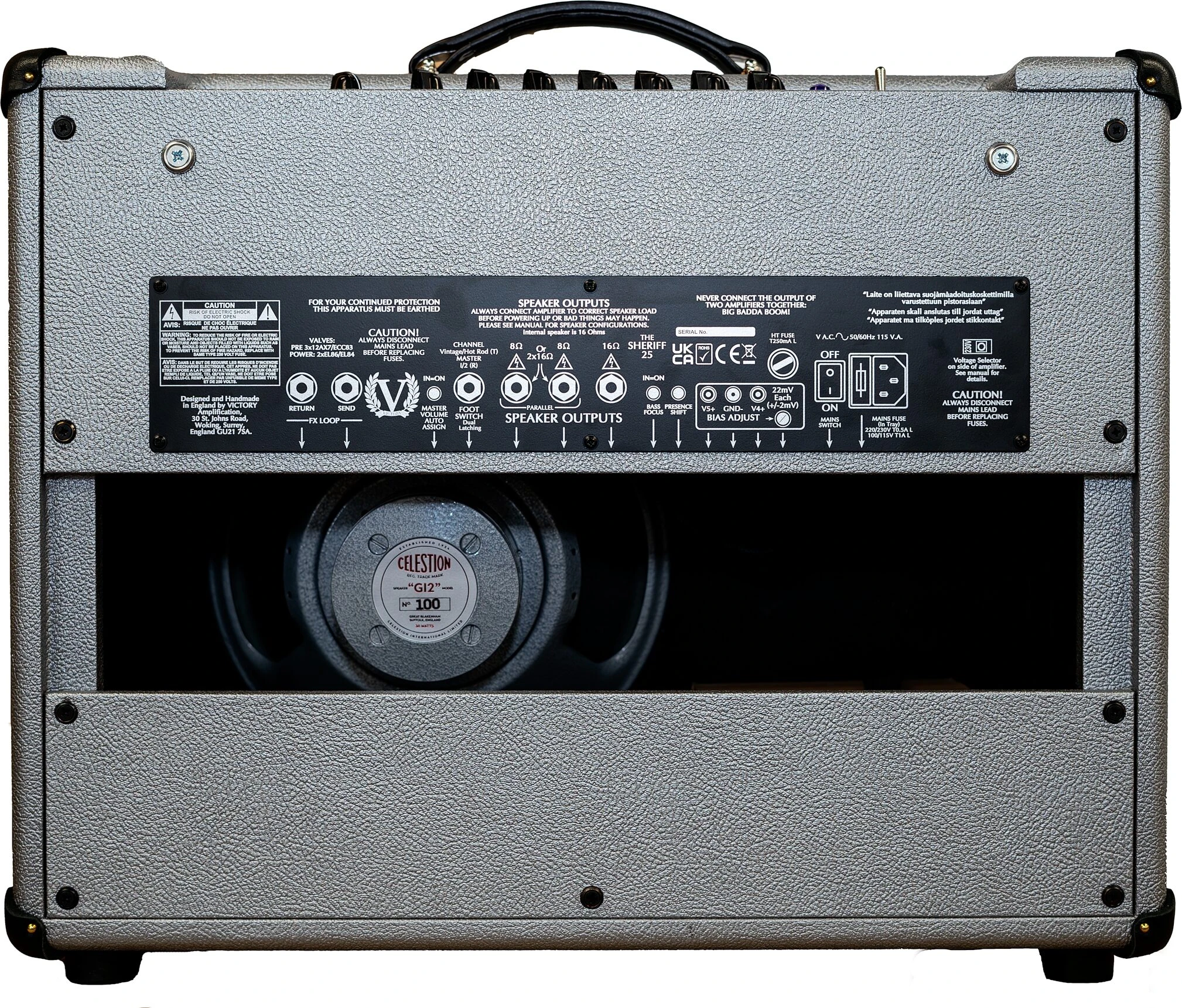 Victory Sheriff 25 Limited Edition Guitar Combo Amplifier (25 Watts, 1x12") 2 Victory Sheriff 25 Limited Edition Guitar Combo Amplifier (25 Watts, 1x12")