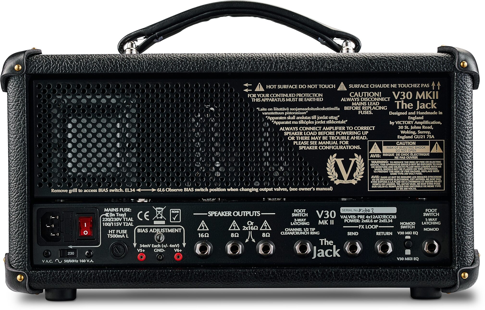 Victory V30 The Jack MKII Guitar Amplifier Head, Wooden Sleeve (42 Watts) 9 Victory V30 The Jack MKII Guitar Amplifier Head, Wooden Sleeve (42 Watts)