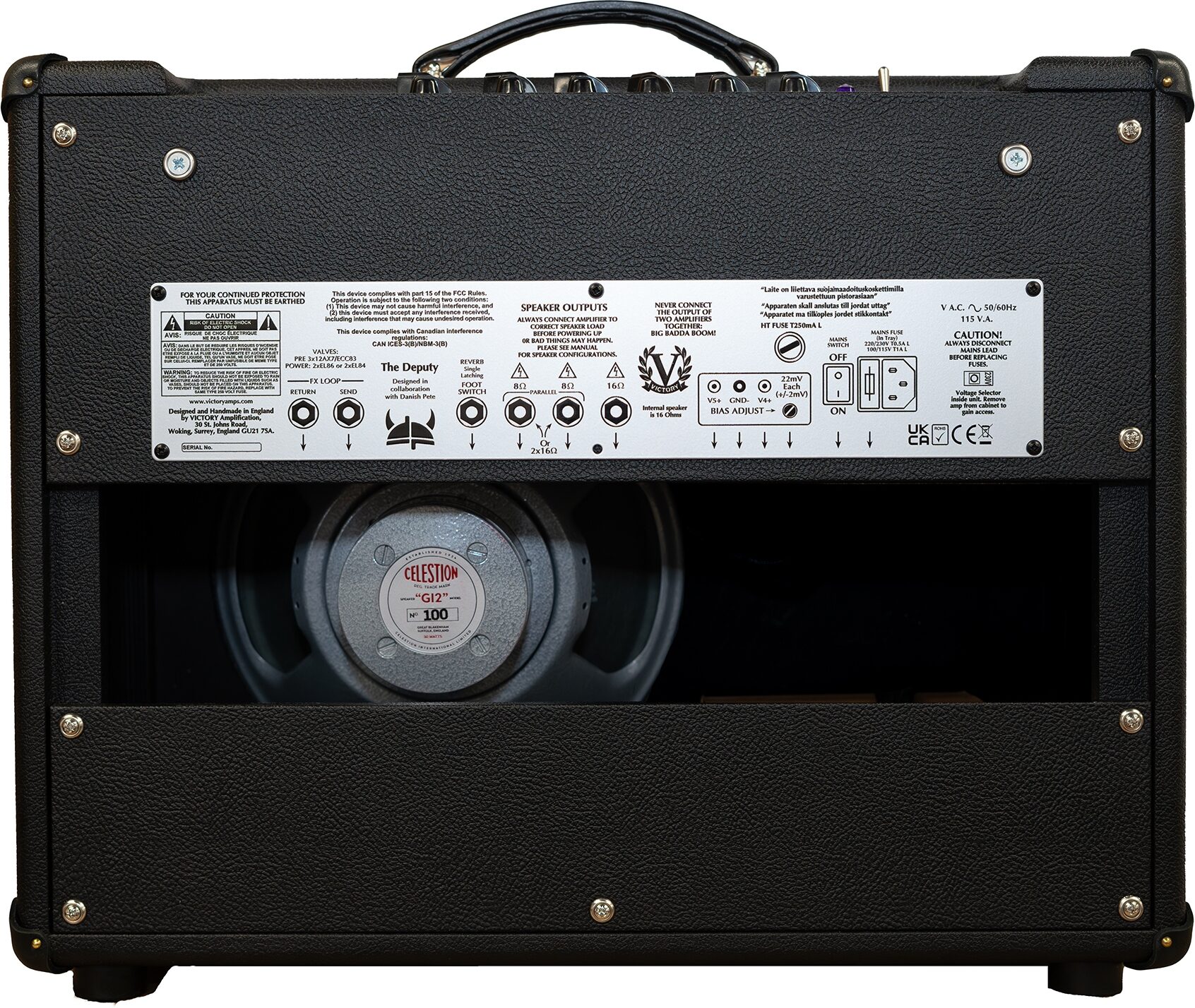 Victory Deputy Compact Limited Edition Guitar Combo Amplifier (25 Watts, 1x12") 2 Victory Deputy Compact Limited Edition Guitar Combo Amplifier (25 Watts, 1x12")