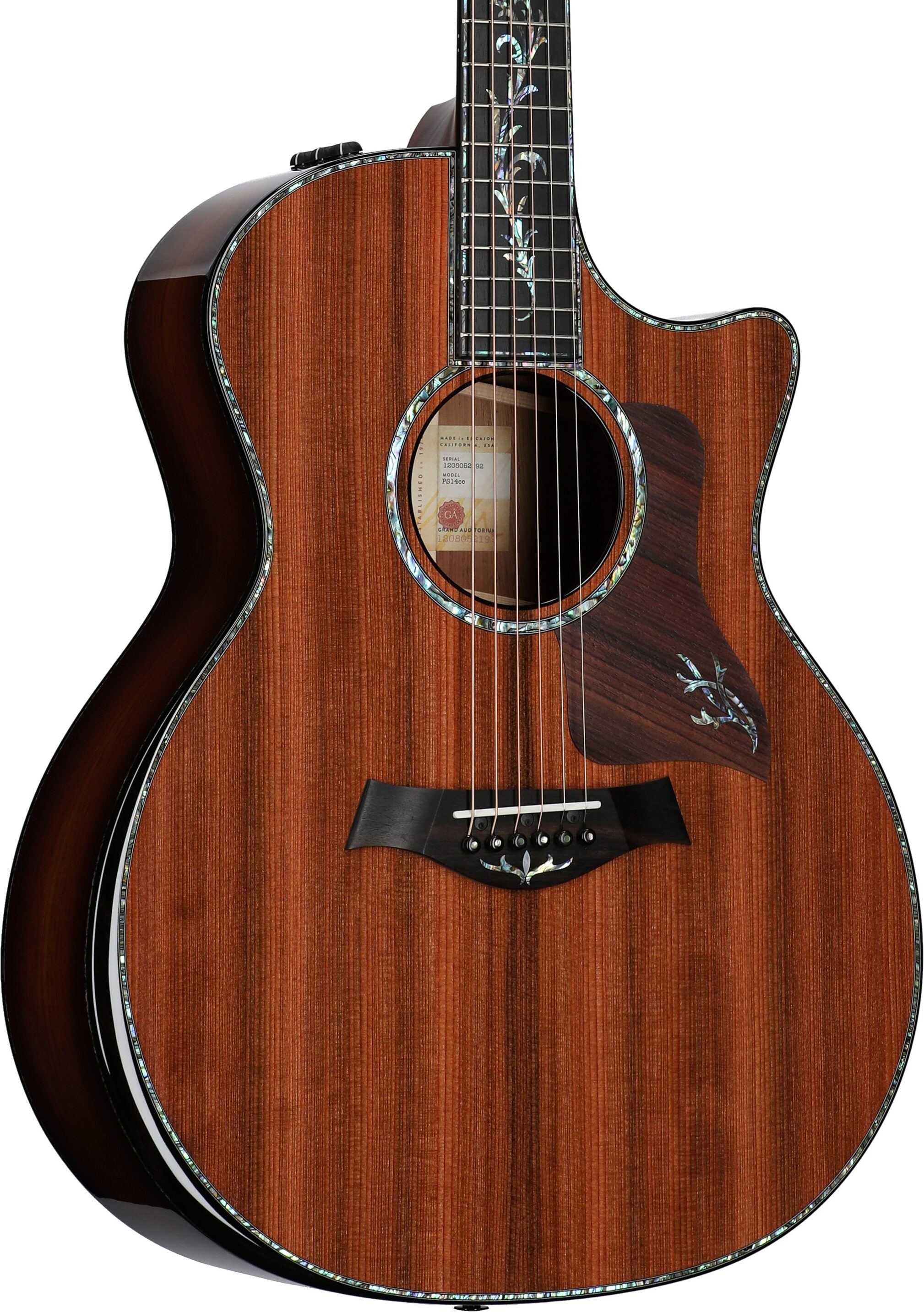 Taylor PS14ce V-Class Grand Auditorium Acoustic-Electric Guitar (with Case) 1 Taylor PS14ce V-Class Grand Auditorium Acoustic-Electric Guitar (with Case)