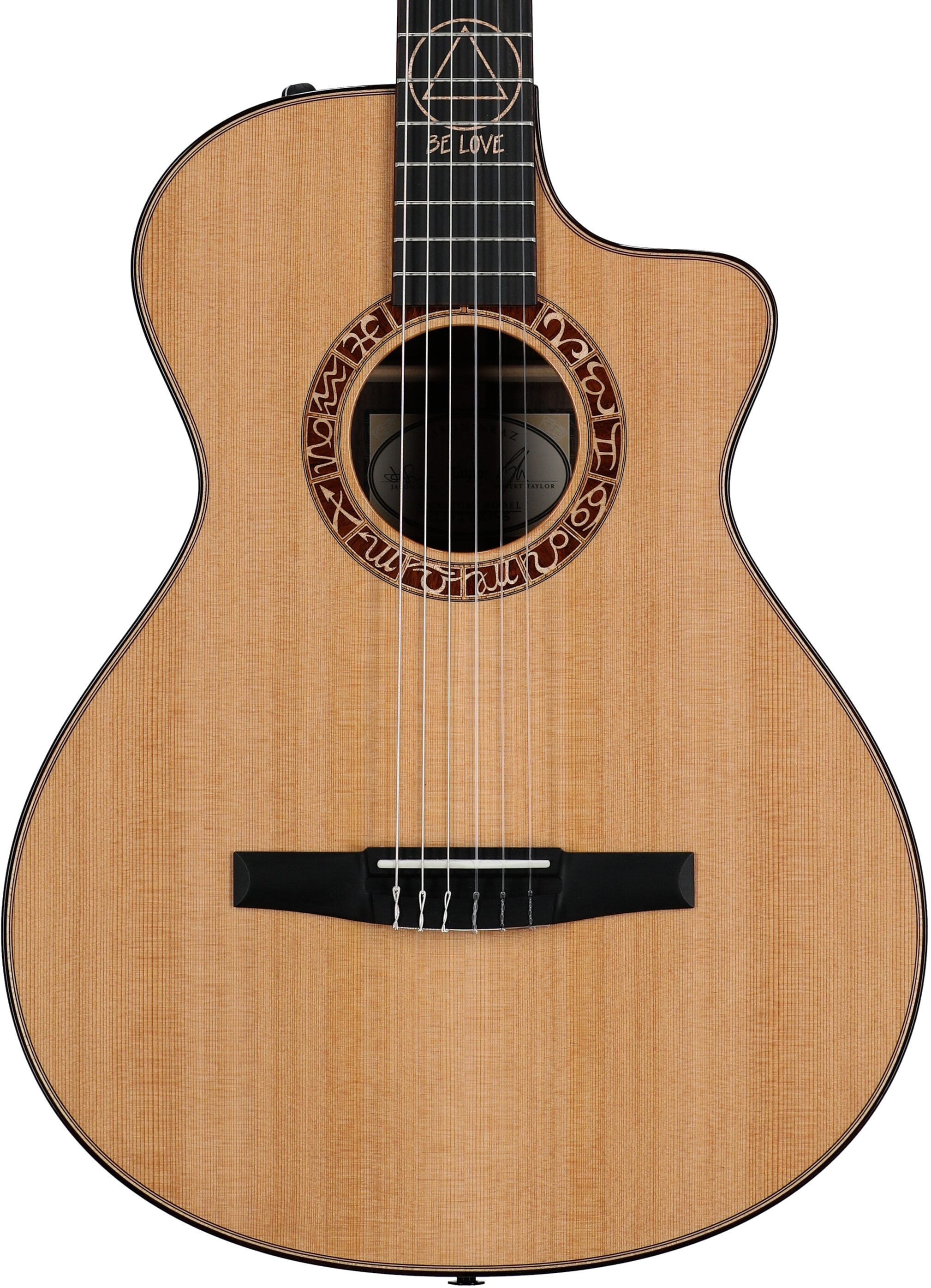 Taylor Jason Mraz Signature Model Grand Concert Classical Acoustic-Electric Guitar (with Case) 5 Taylor Jason Mraz Signature Model Grand Concert Classical Acoustic-Electric Guitar (with Case)