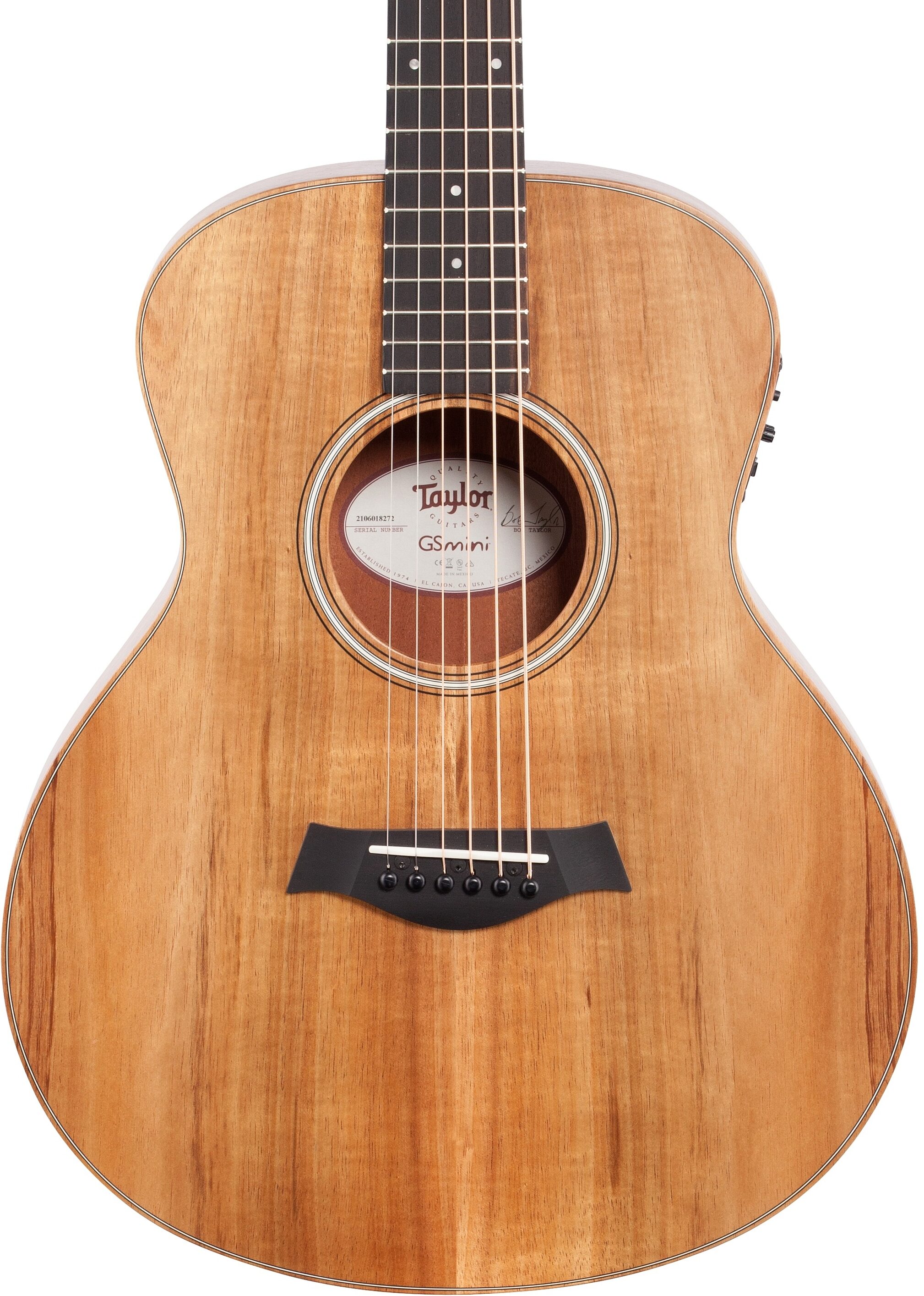 Taylor GS Mini-e Koa Acoustic-Electric Guitar, Left-Handed (with Gig Bag) 5 Taylor GS Mini-e Koa Acoustic-Electric Guitar, Left-Handed (with Gig Bag)