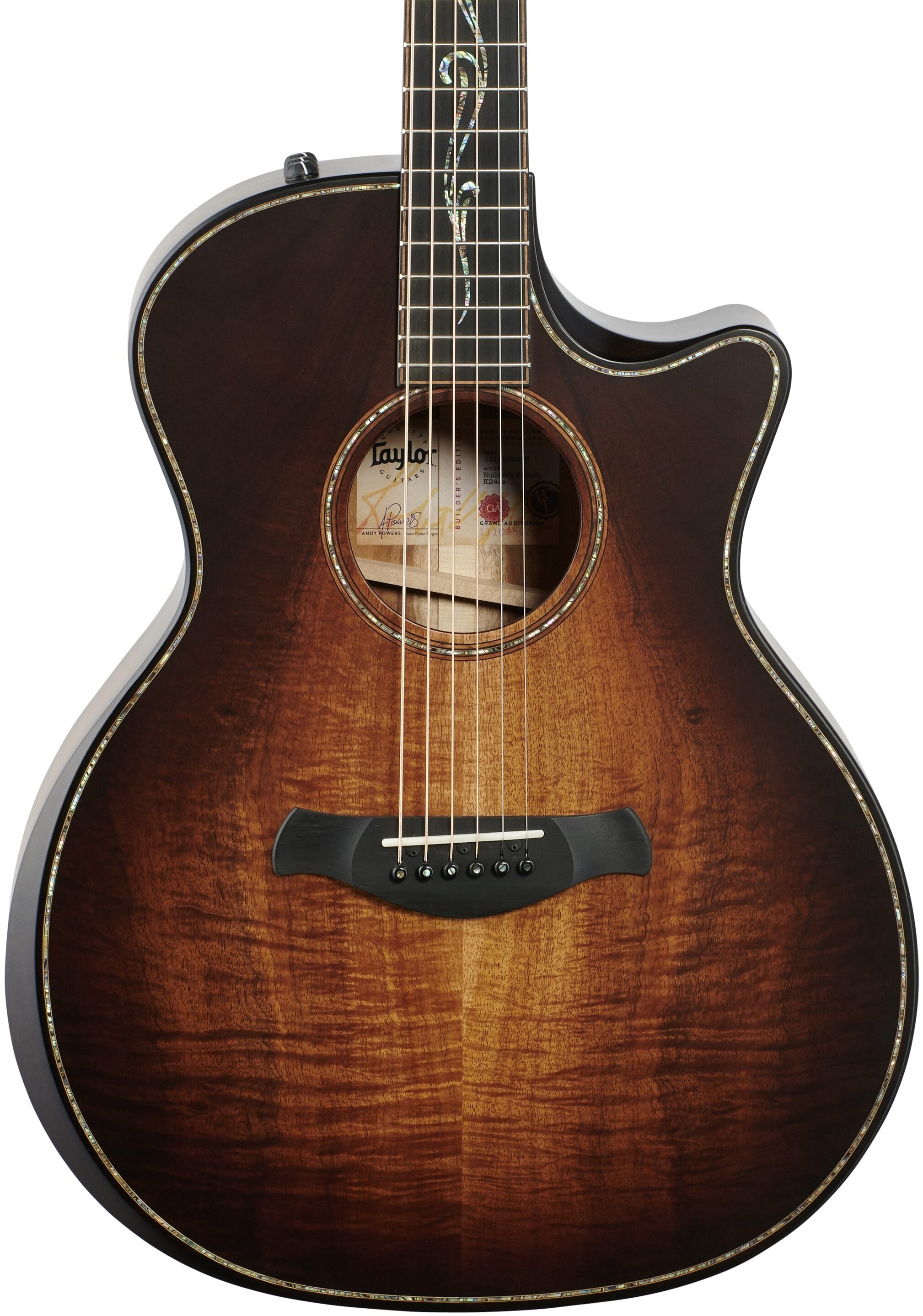 Taylor K24ceV Builder's Edition Grand Auditorium Acoustic-Electric Guitar 5 Taylor K24ceV Builder's Edition Grand Auditorium Acoustic-Electric Guitar