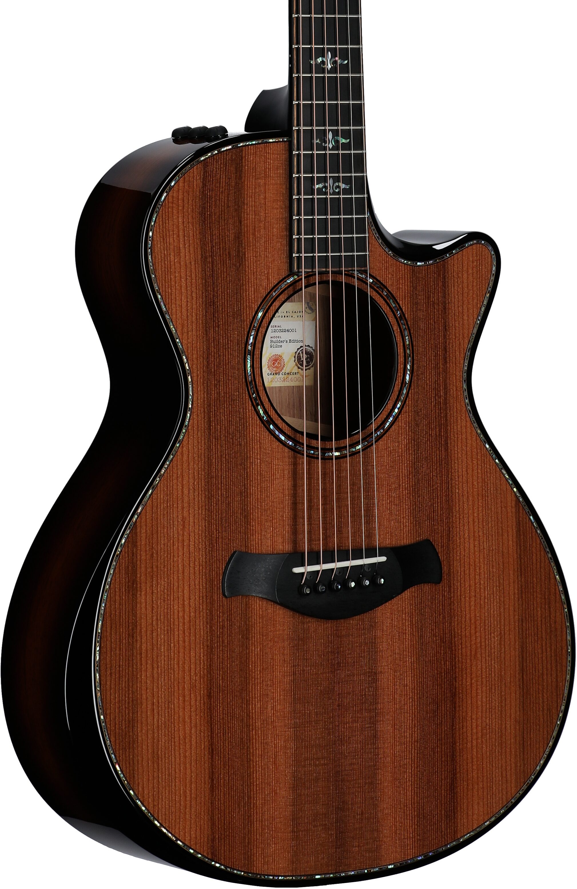 Taylor 912ce Builder's Edition Grand Concert Acoustic-Electric Guitar (with Case) 1 Taylor 912ce Builder's Edition Grand Concert Acoustic-Electric Guitar (with Case)