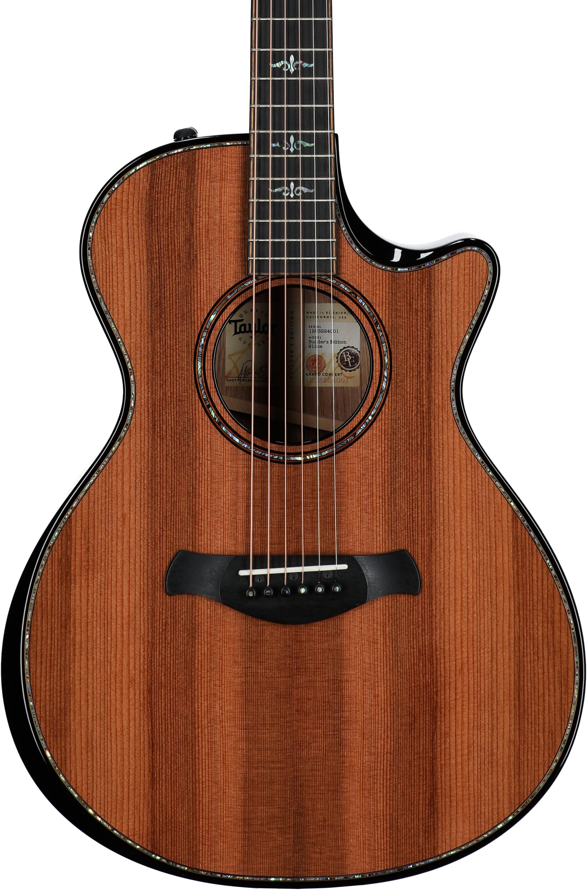 Taylor 912ce Builder's Edition Grand Concert Acoustic-Electric Guitar (with Case) 5 Taylor 912ce Builder's Edition Grand Concert Acoustic-Electric Guitar (with Case)