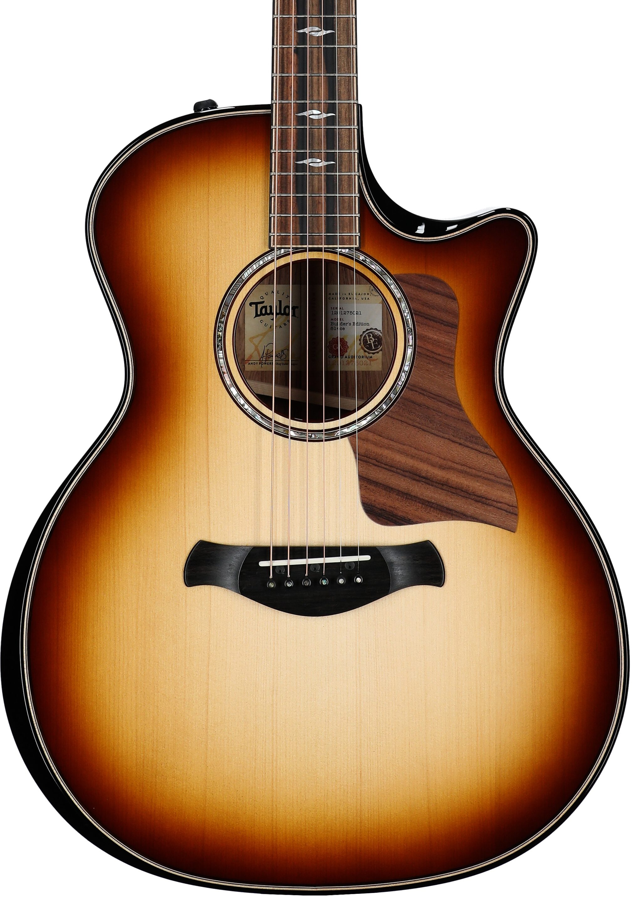 Taylor Builders Edition 814ce Honduran Rosewood Adirondack Grand Auditorium Acoustic-Electric Guitar (with Case) 3 Taylor Builders Edition 814ce Honduran Rosewood Adirondack Grand Auditorium Acoustic-Electric Guitar (with Case)