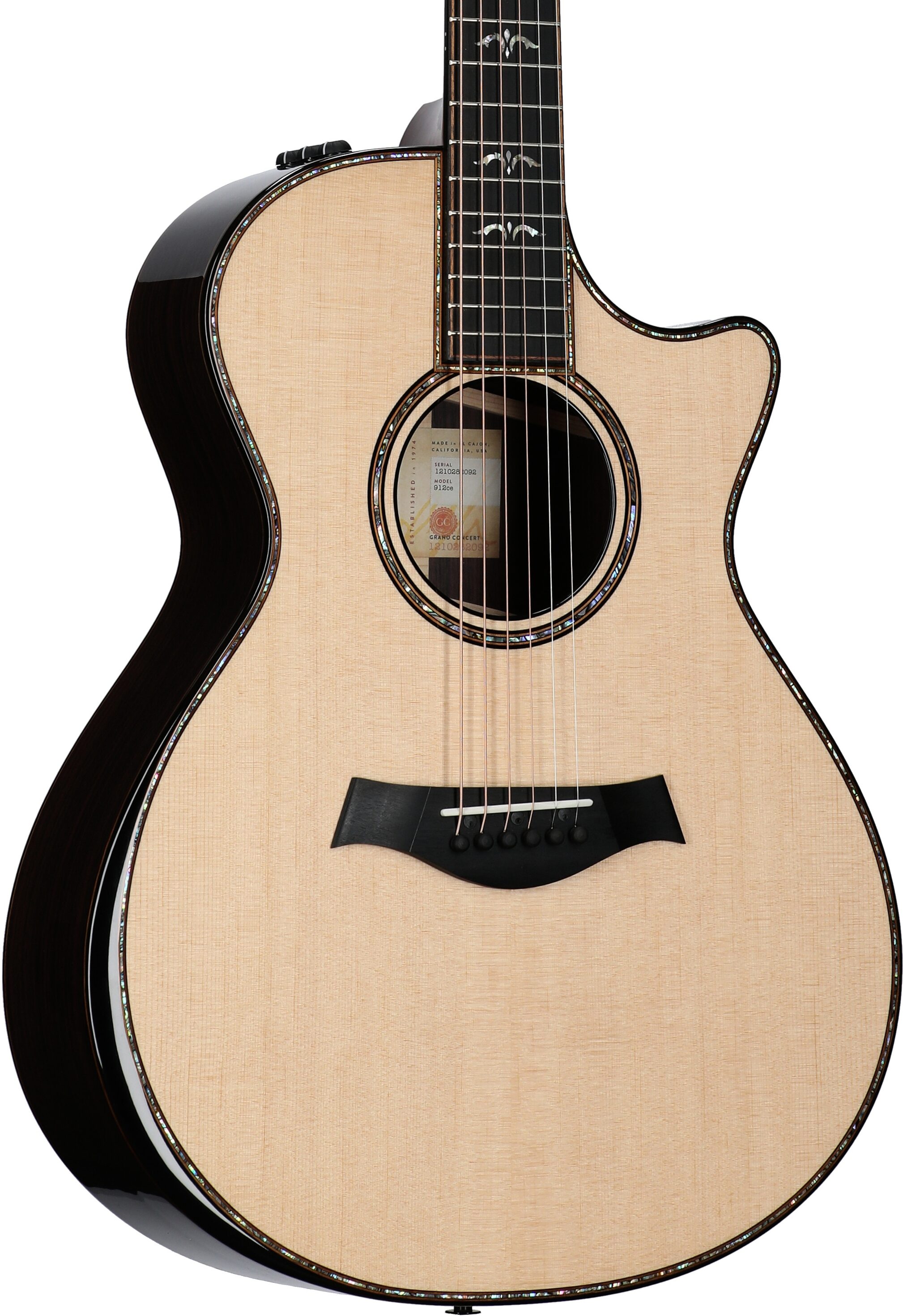Taylor 912ce V-Class Grand Concert Acoustic-Electric Guitar 1 Taylor 912ce V-Class Grand Concert Acoustic-Electric Guitar