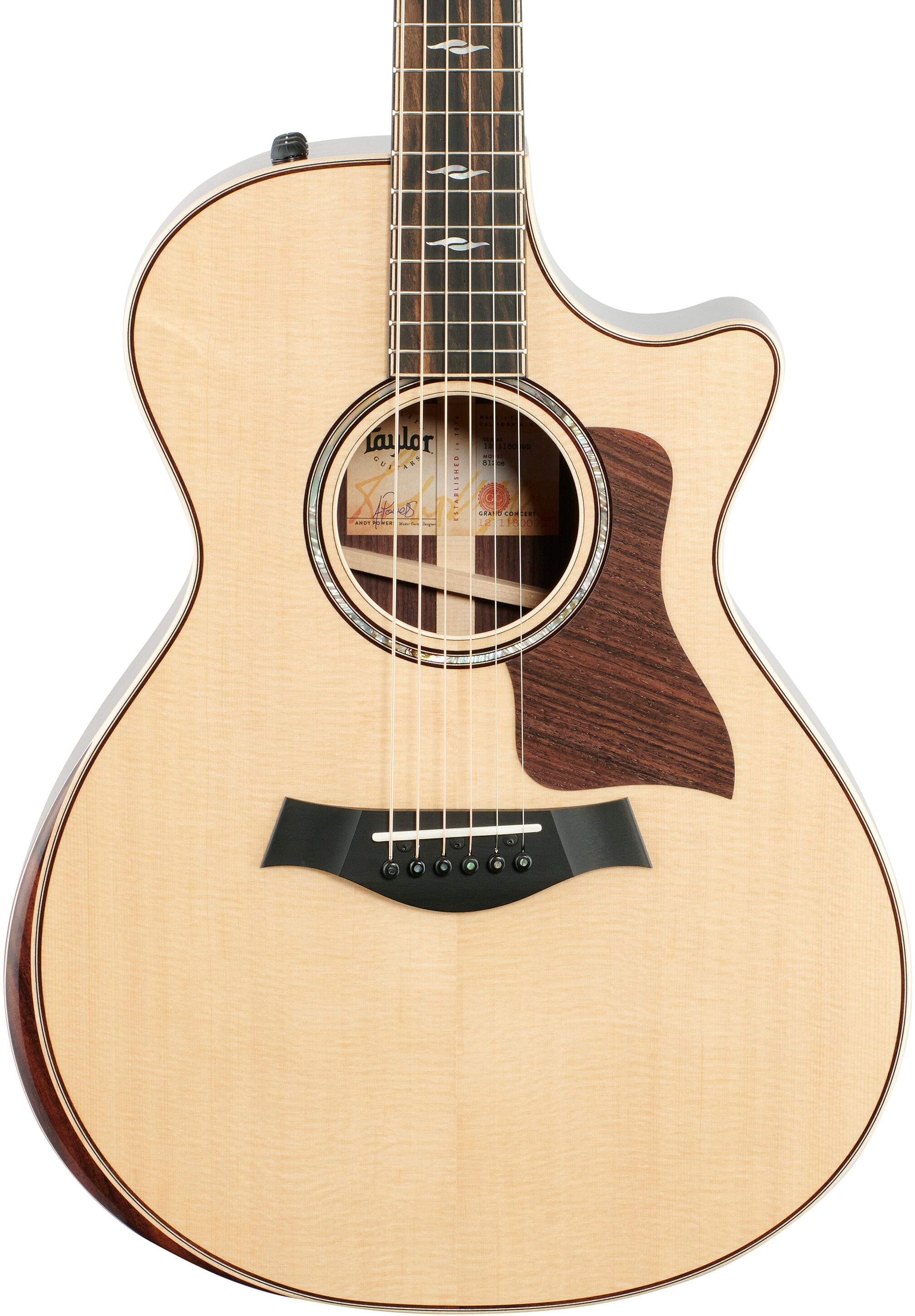 Taylor 812ceV Grand Concert Acoustic-Electric Guitar (with Case) 5 Taylor 812ceV Grand Concert Acoustic-Electric Guitar (with Case)