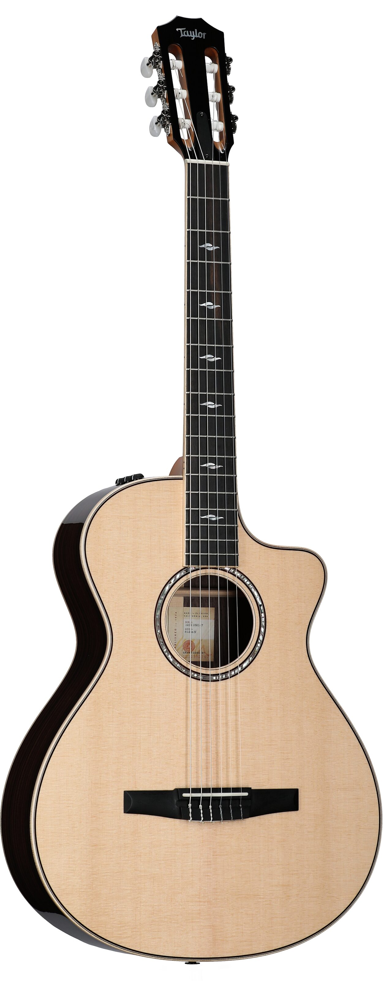 Taylor 812ce-N Grand Concert Classical Acoustic-Electric Guitar 6 Taylor 812ce-N Grand Concert Classical Acoustic-Electric Guitar