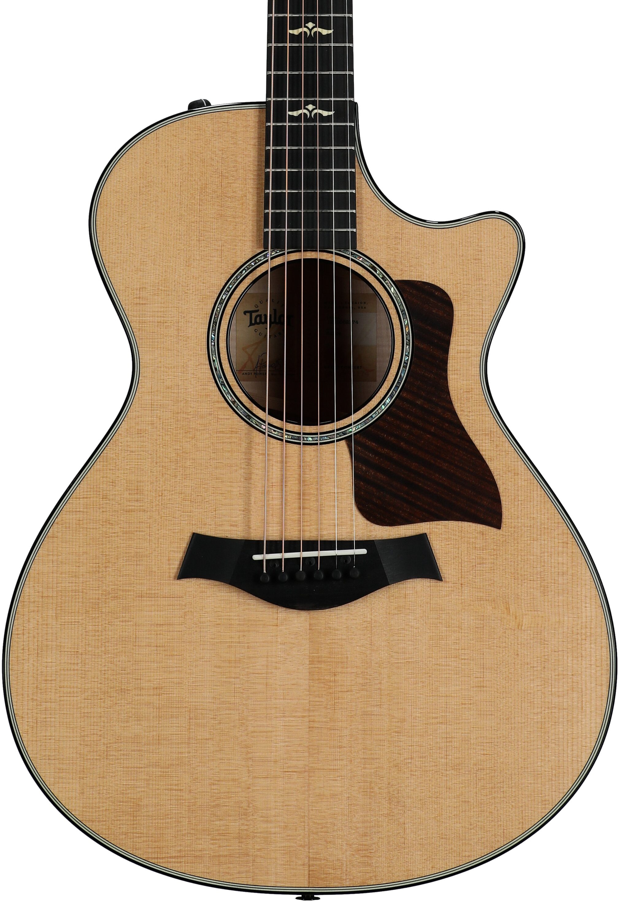Taylor 612ce V Class Grand Concert Acoustic-Electric Guitar, with Case 5 Taylor 612ce V Class Grand Concert Acoustic-Electric Guitar, with Case