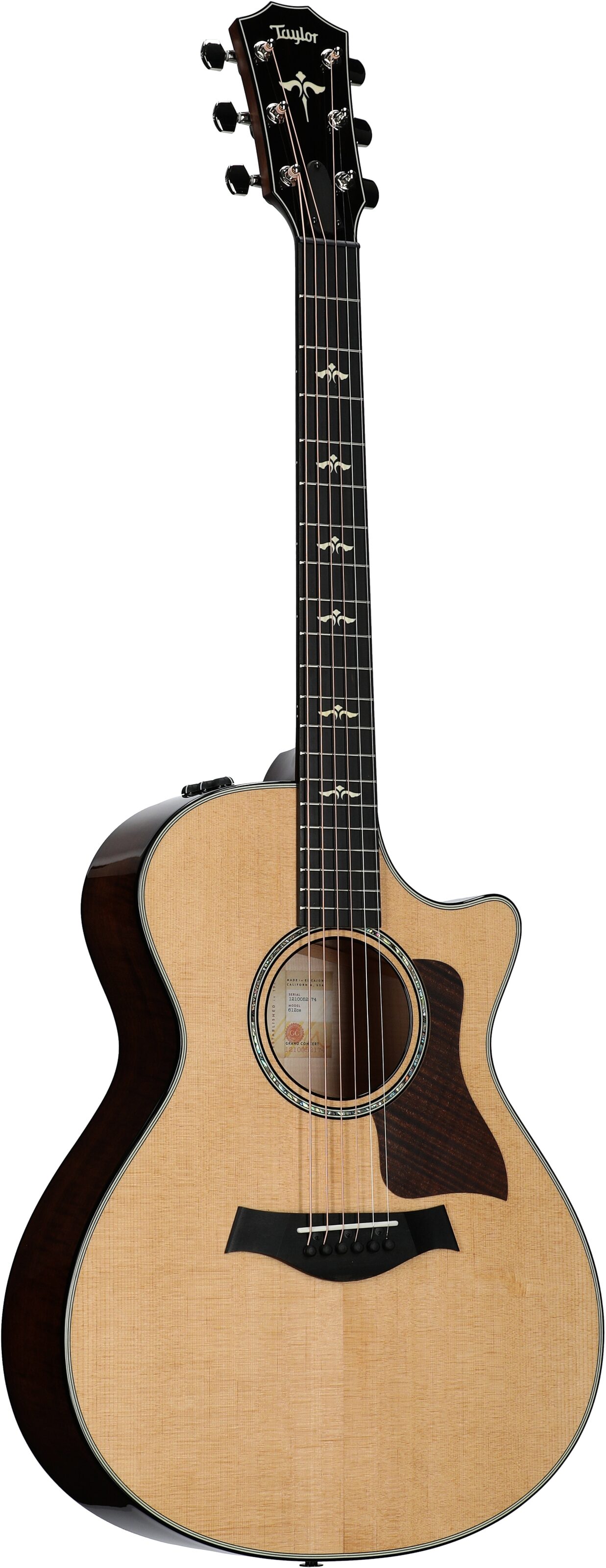 Taylor 612ce V Class Grand Concert Acoustic-Electric Guitar, with Case 6 Taylor 612ce V Class Grand Concert Acoustic-Electric Guitar, with Case