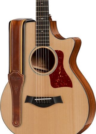 Taylor Century Leather Guitar Strap 2 Taylor Century Leather Guitar Strap