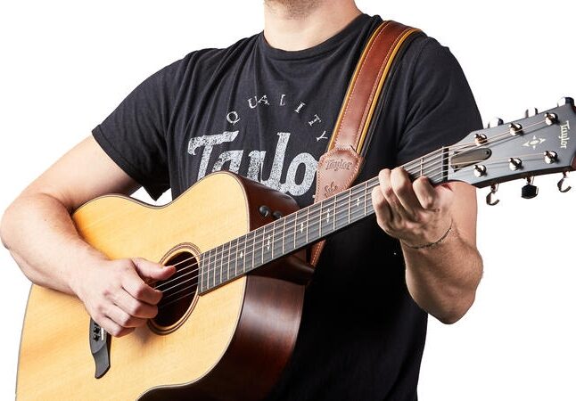 Taylor Century Leather Guitar Strap 3 Taylor Century Leather Guitar Strap