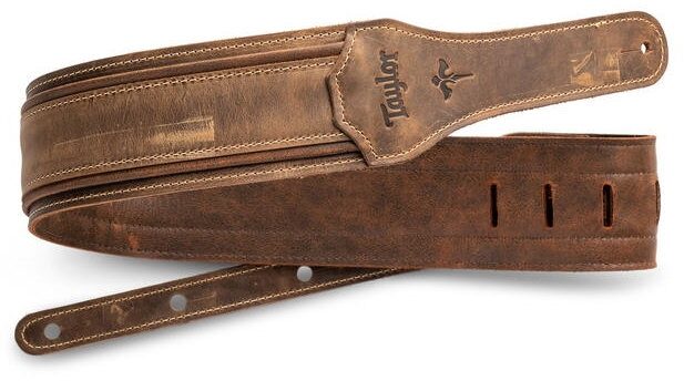 Taylor Wings 3" Distressed Leather Guitar Strap 1 Taylor Wings 3" Distressed Leather Guitar Strap