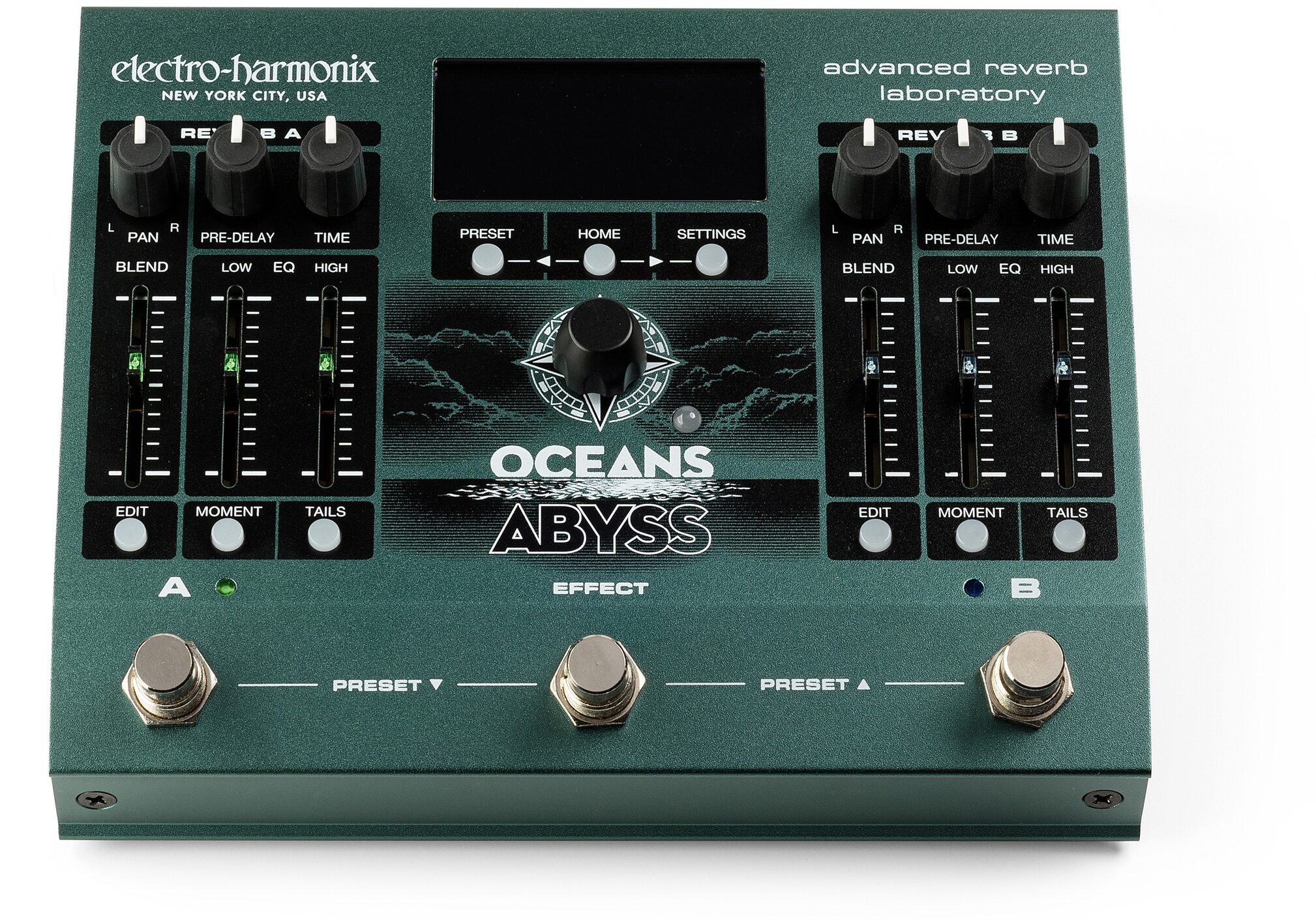 Electro-Harmonix Oceans Abyss Advanced Reverb Lab Pedal 2 Electro-Harmonix Oceans Abyss Advanced Reverb Lab Pedal