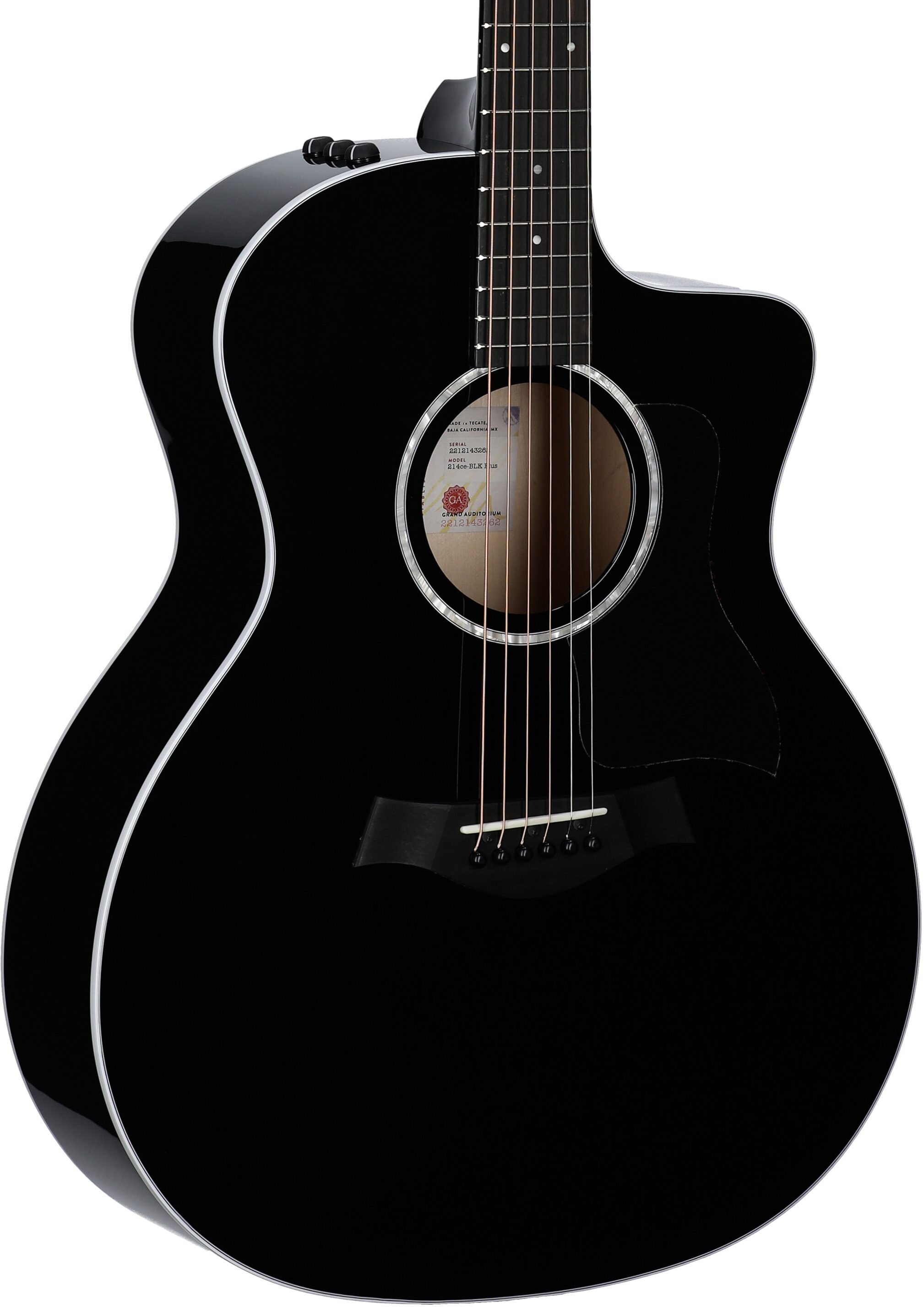 Taylor 214ce Plus Grand Auditorium Acoustic-Electric Guitar, Black 1 Taylor 214ce Plus Grand Auditorium Acoustic-Electric Guitar, Black