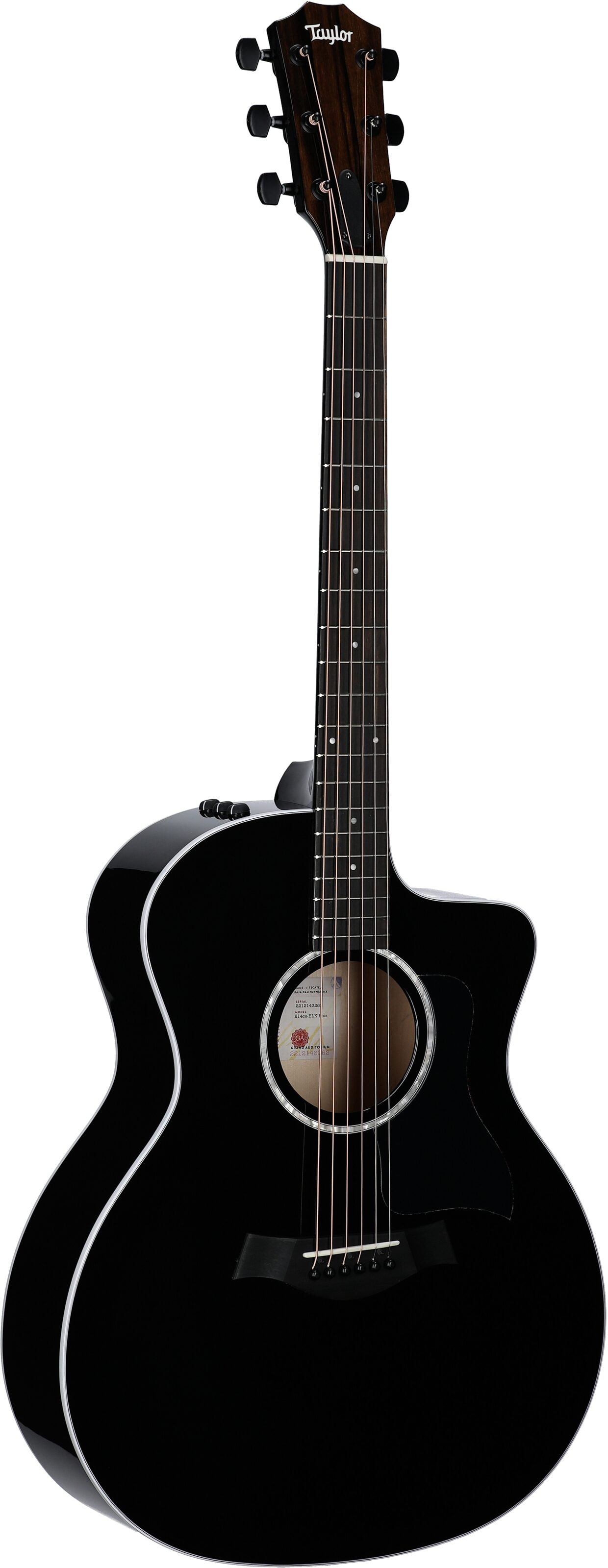 Taylor 214ce Plus Grand Auditorium Acoustic-Electric Guitar, Black 6 Taylor 214ce Plus Grand Auditorium Acoustic-Electric Guitar, Black