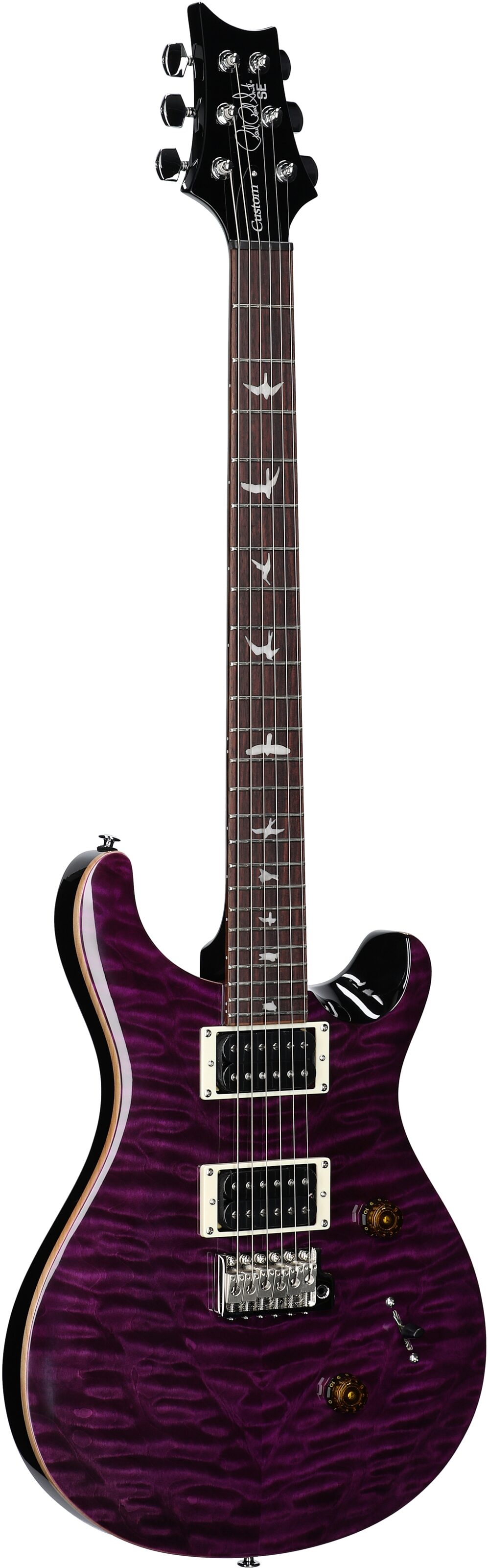 PRS Paul Reed Smith SE Custom 24 Quilt Top Electric Guitar (with Gig Bag) 6 PRS Paul Reed Smith SE Custom 24 Quilt Top Electric Guitar (with Gig Bag)