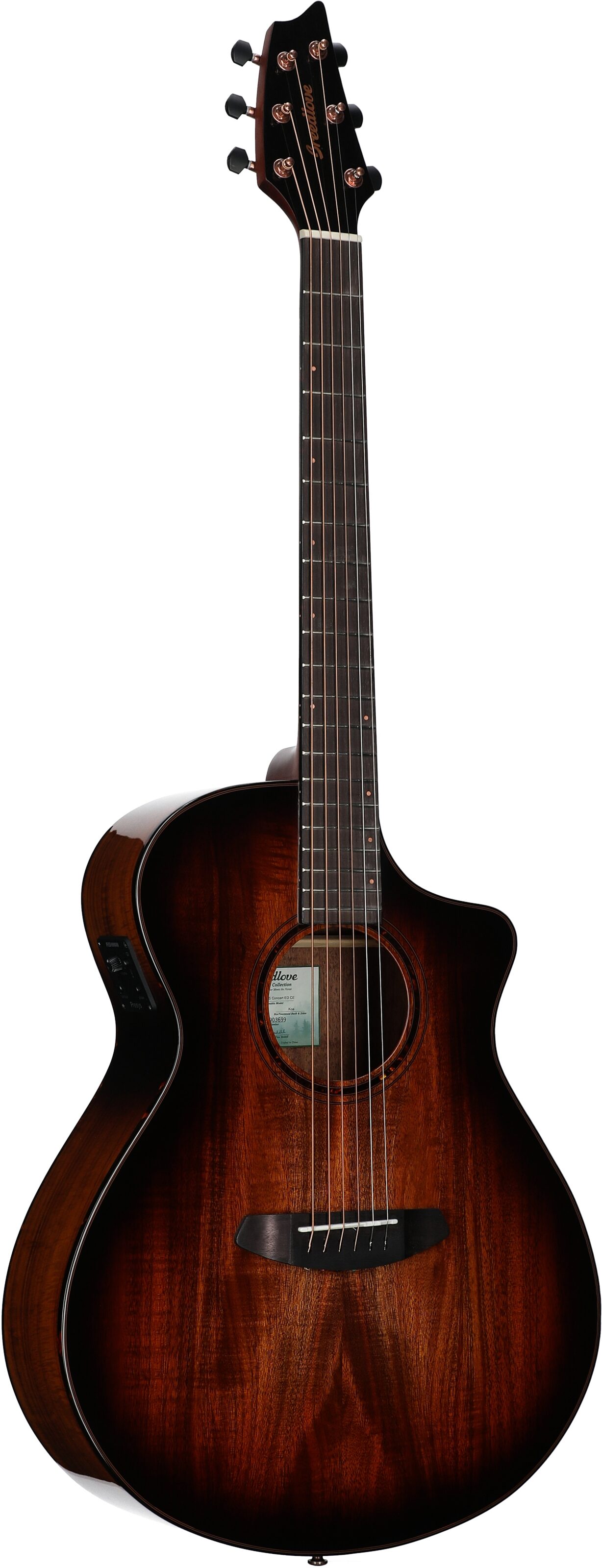 Breedlove ECO Pursuit Exotic S Concert CE Koa Edgeburst Acoustic-Electric Guitar 6 Breedlove ECO Pursuit Exotic S Concert CE Koa Edgeburst Acoustic-Electric Guitar