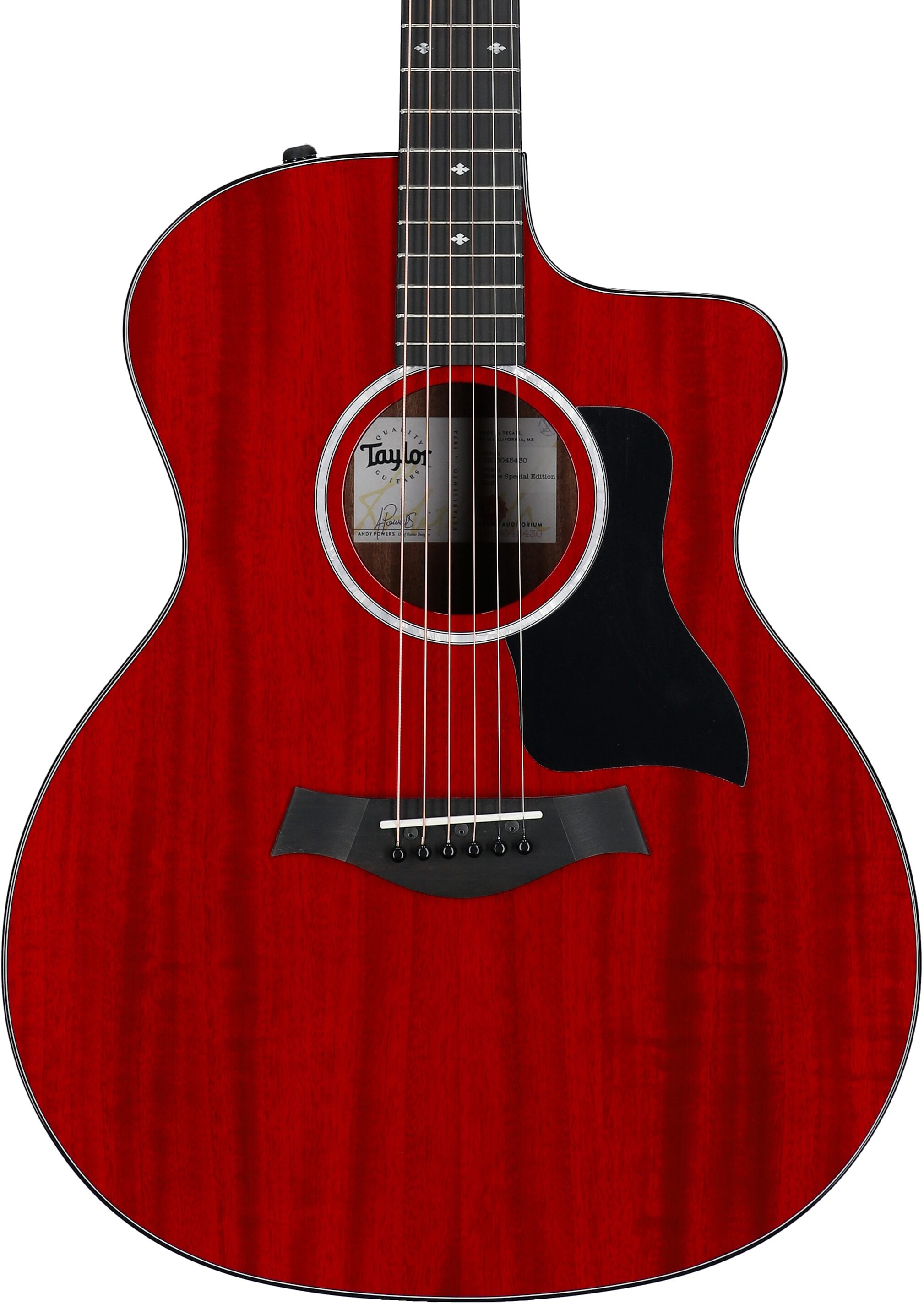 Taylor 224ce-SE Special Edition Red Grand Auditorium Acoustic-Electric Guitar (with Case) 5 Taylor 224ce-SE Special Edition Red Grand Auditorium Acoustic-Electric Guitar (with Case)
