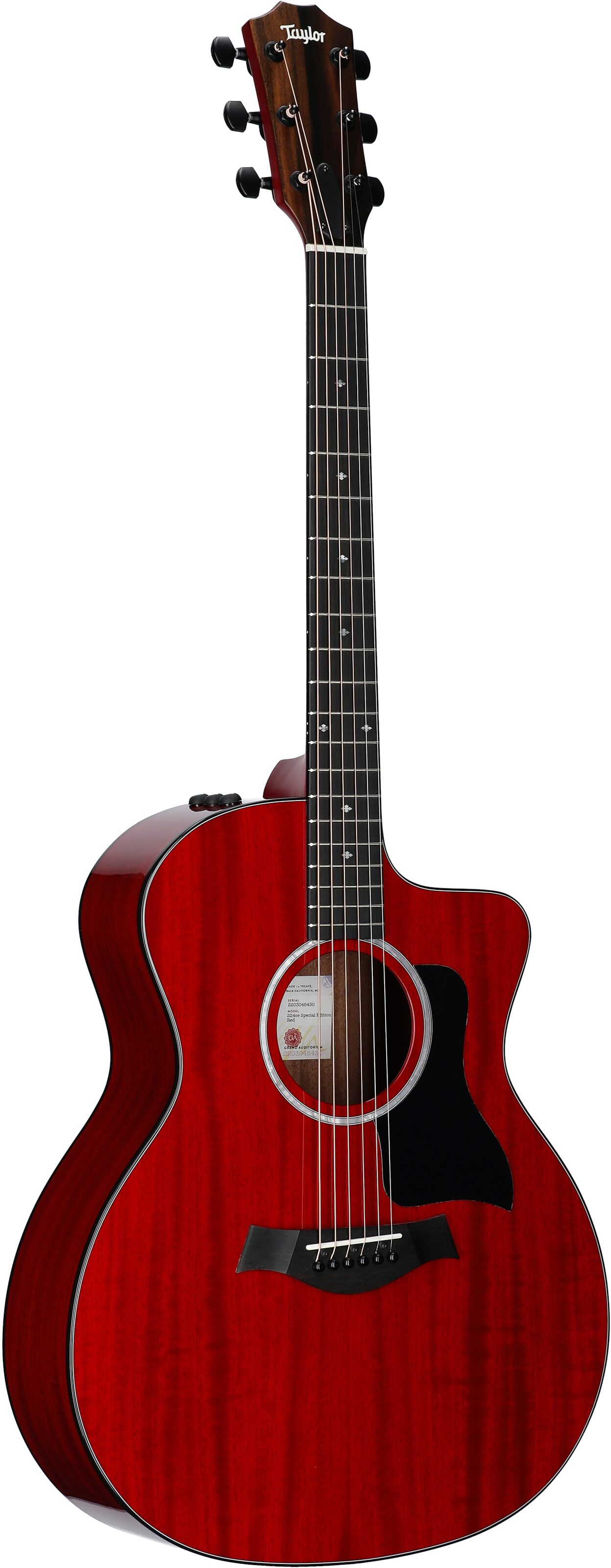 Taylor 224ce-SE Special Edition Red Grand Auditorium Acoustic-Electric Guitar (with Case) 6 Taylor 224ce-SE Special Edition Red Grand Auditorium Acoustic-Electric Guitar (with Case)