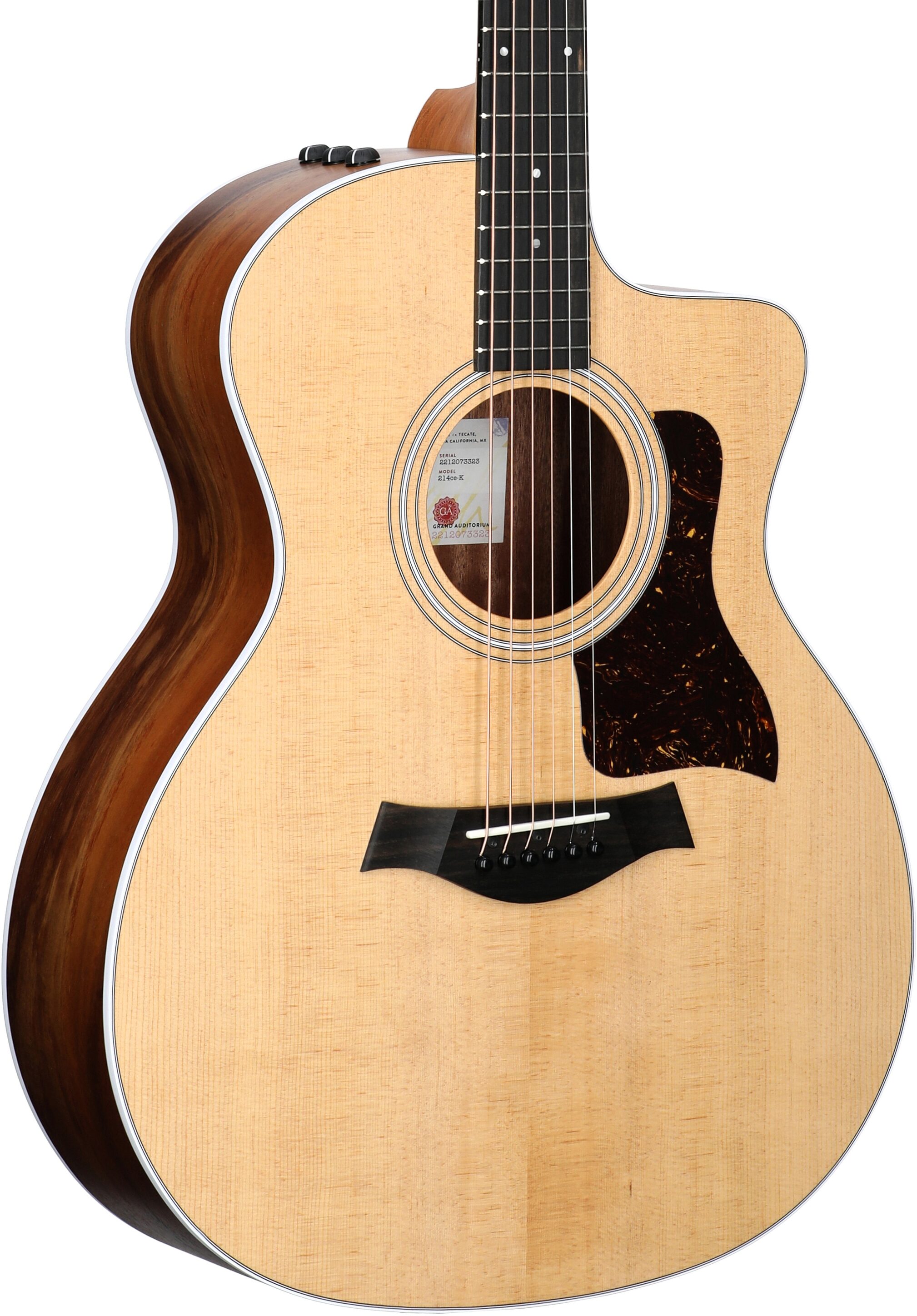 Taylor 214ce-K-v2 Grand Auditorium Acoustic-Electric Guitar (with Gig Bag)