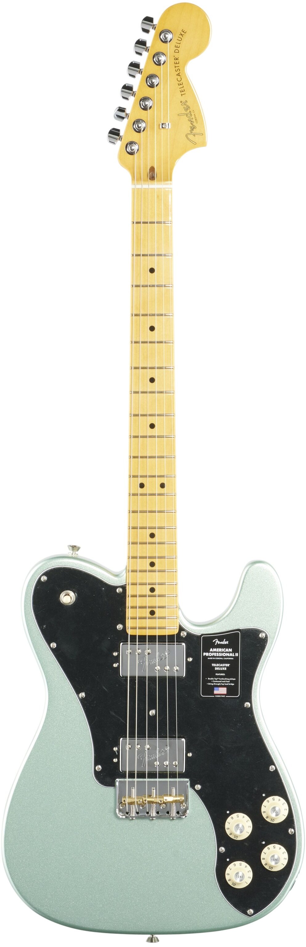 Fender American Pro II Telecaster Deluxe Electric Guitar, Maple Fingerboard (with Case) 2 Fender American Pro II Telecaster Deluxe Electric Guitar, Maple Fingerboard (with Case)