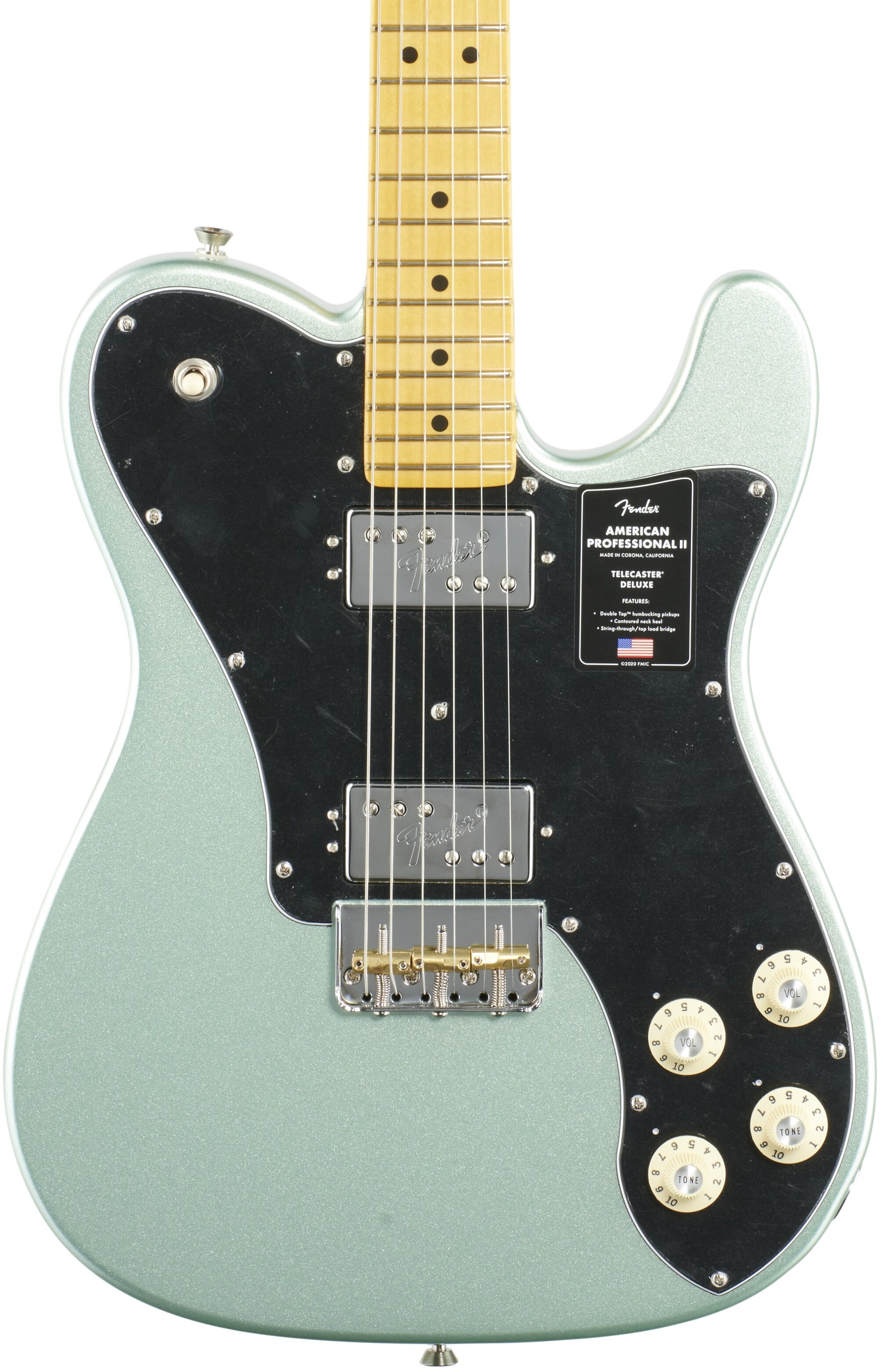 Fender American Pro II Telecaster Deluxe Electric Guitar, Maple Fingerboard (with Case) 1 Fender American Pro II Telecaster Deluxe Electric Guitar, Maple Fingerboard (with Case)