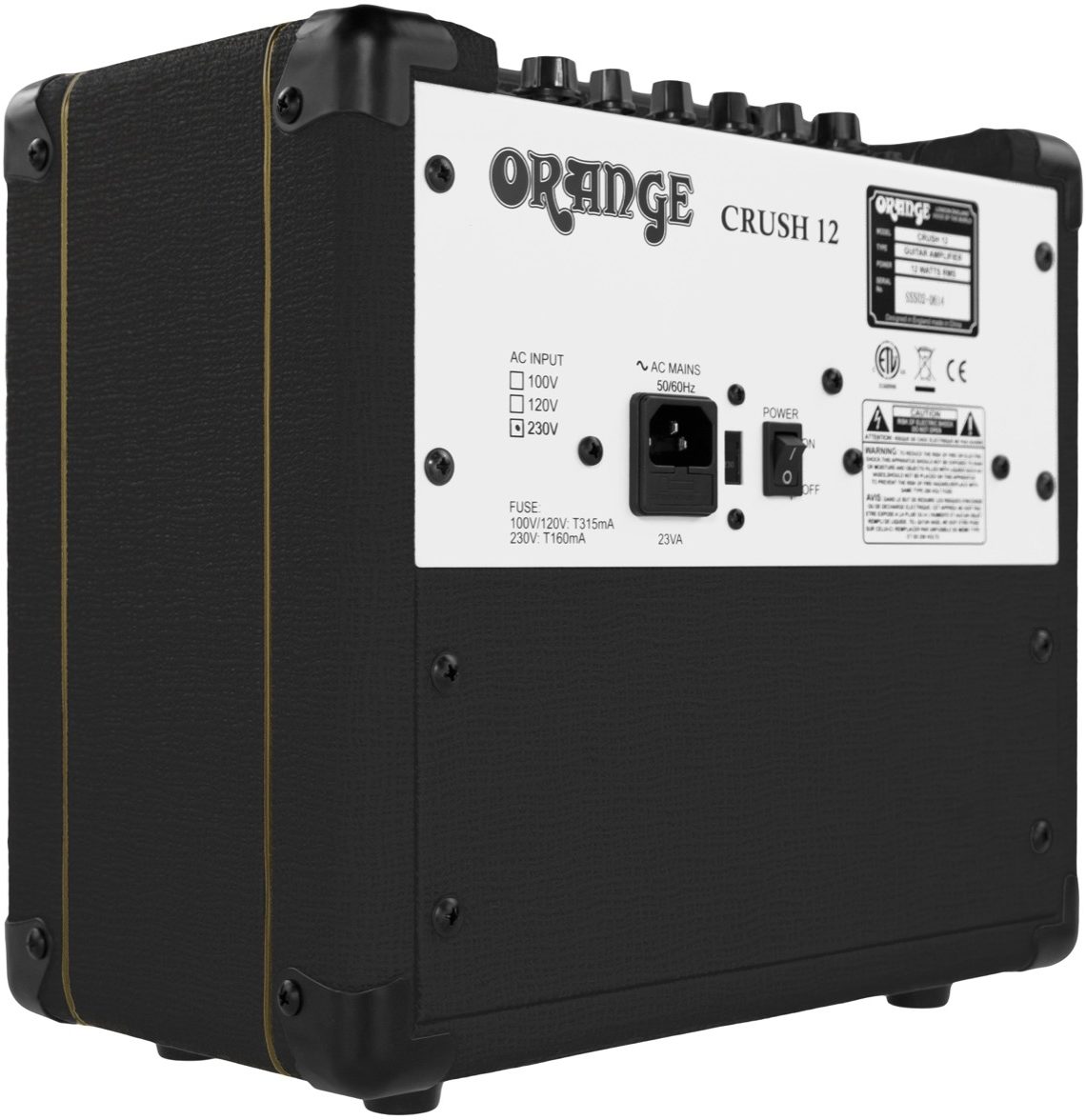 Orange Crush 12 Guitar Combo Amplifier (12 Watts, 1x6") 3 Orange Crush 12 Guitar Combo Amplifier (12 Watts, 1x6")