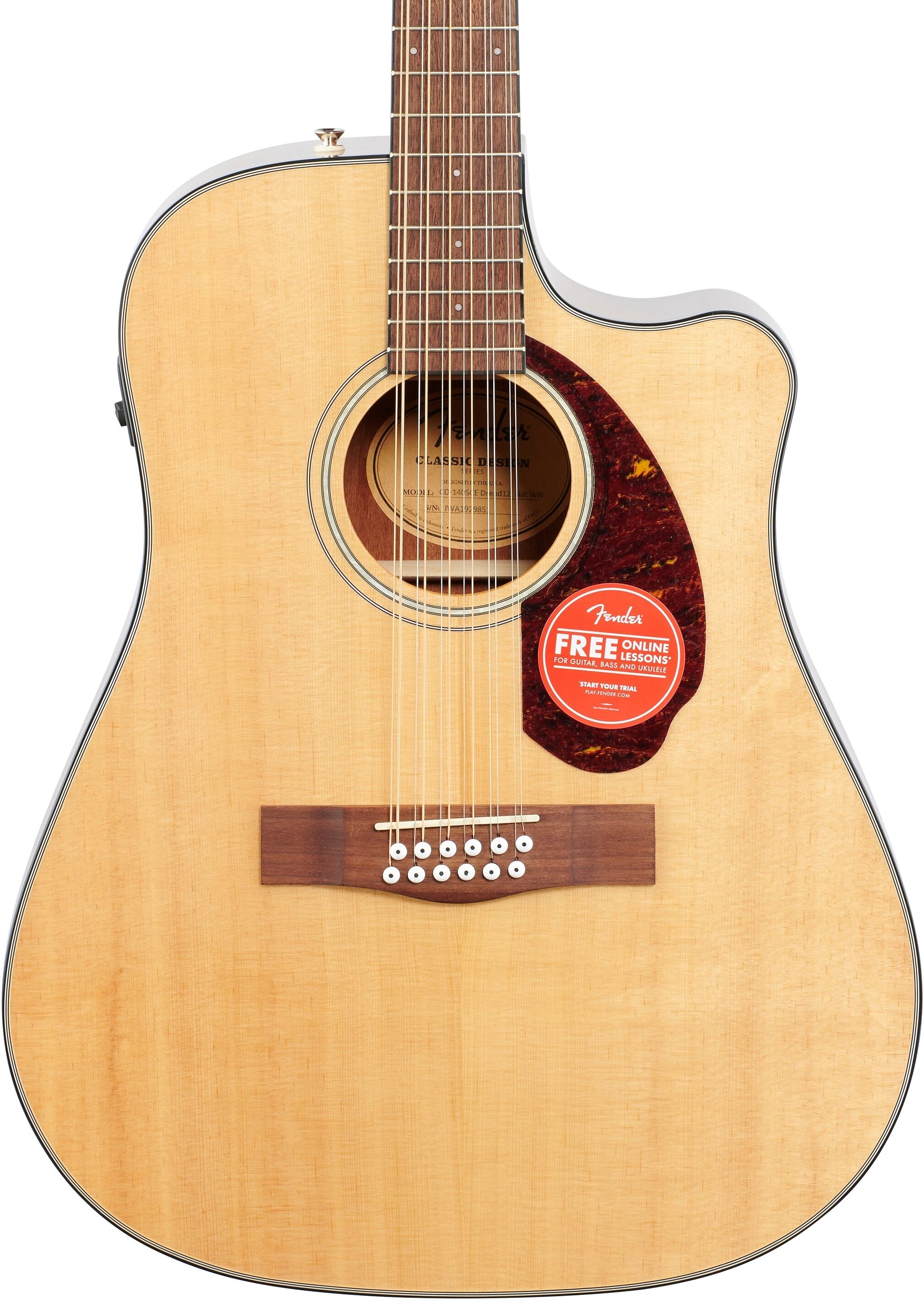 Fender CD-140SCE 12-String Acoustic-Electric Guitar (with Case) 5 Fender CD-140SCE 12-String Acoustic-Electric Guitar (with Case)