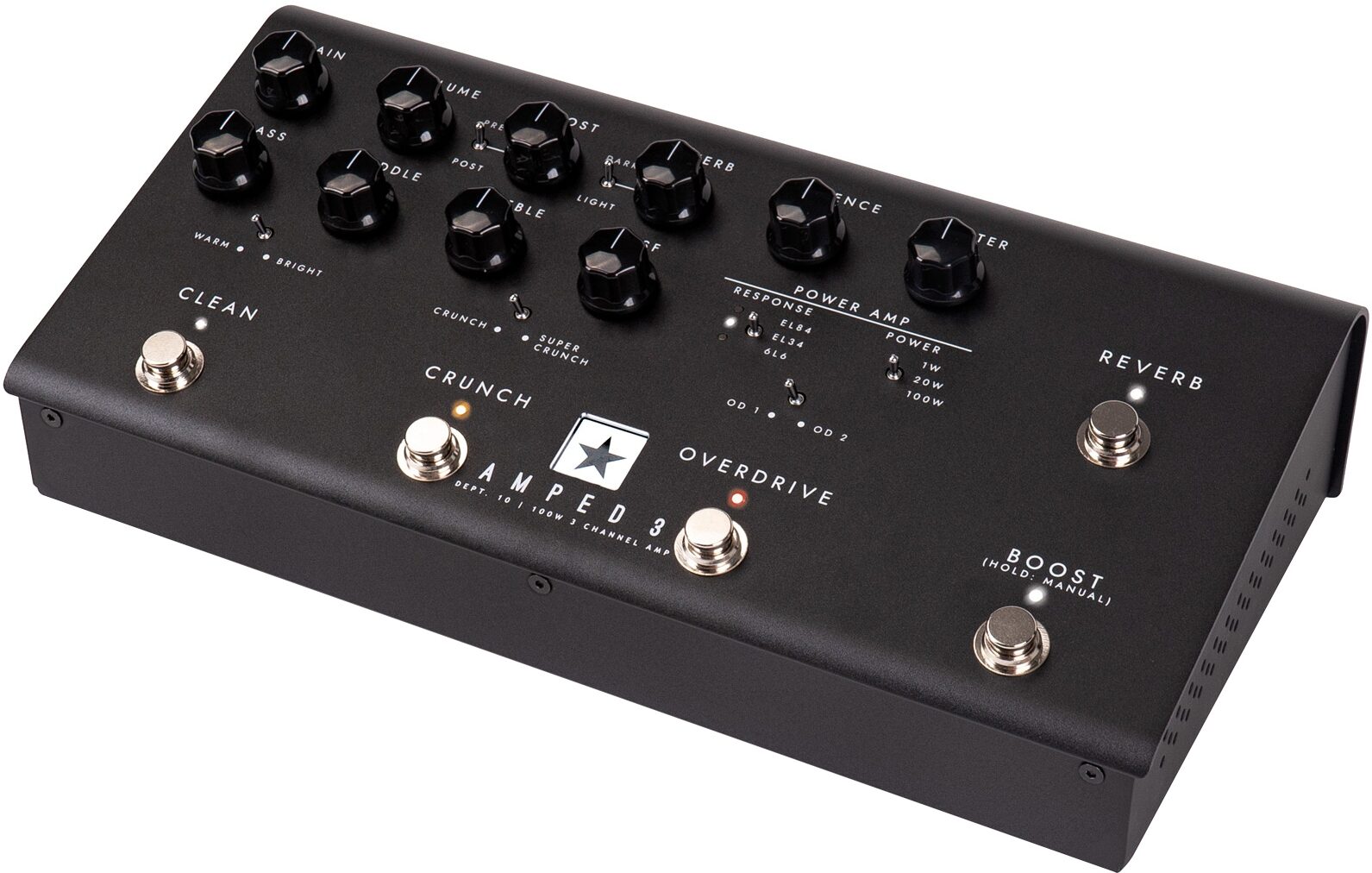 Blackstar Dept. 10 Amped 3 3-Channel Floorboard Amp (100 Watts) 4 Blackstar Dept. 10 Amped 3 3-Channel Floorboard Amp (100 Watts)