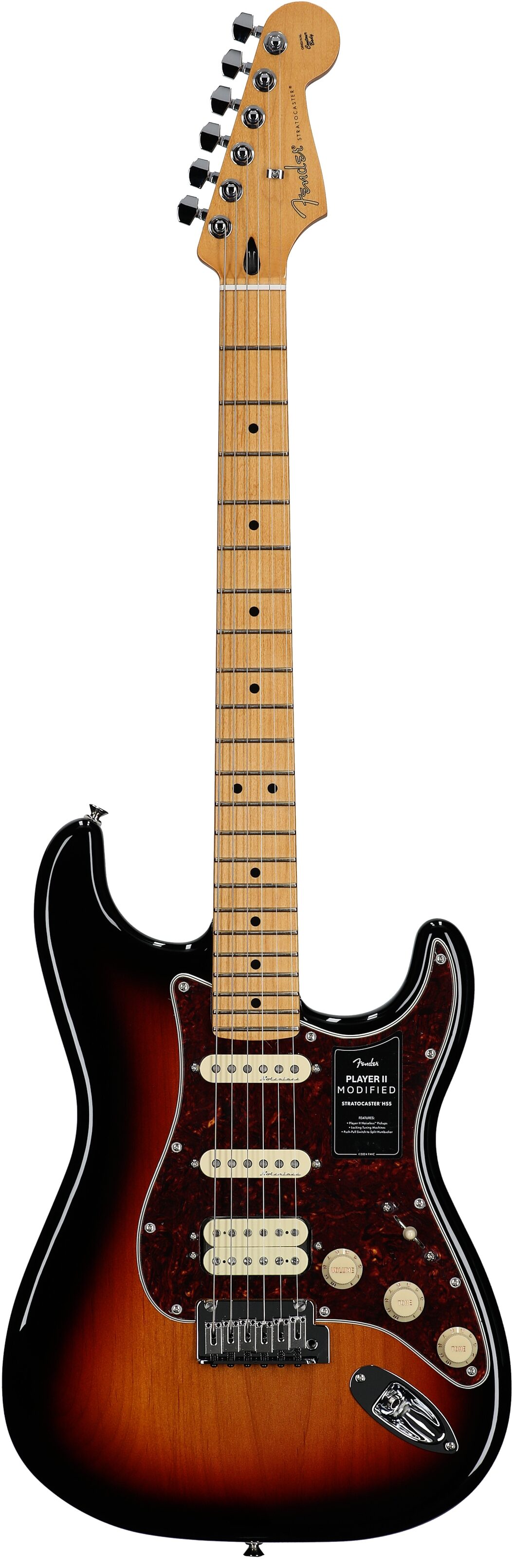 Fender Player II Modified HSS Stratocaster Electric Guitar, Maple Fingerboard (with Gig Bag) 2 Fender Player II Modified HSS Stratocaster Electric Guitar, Maple Fingerboard (with Gig Bag)