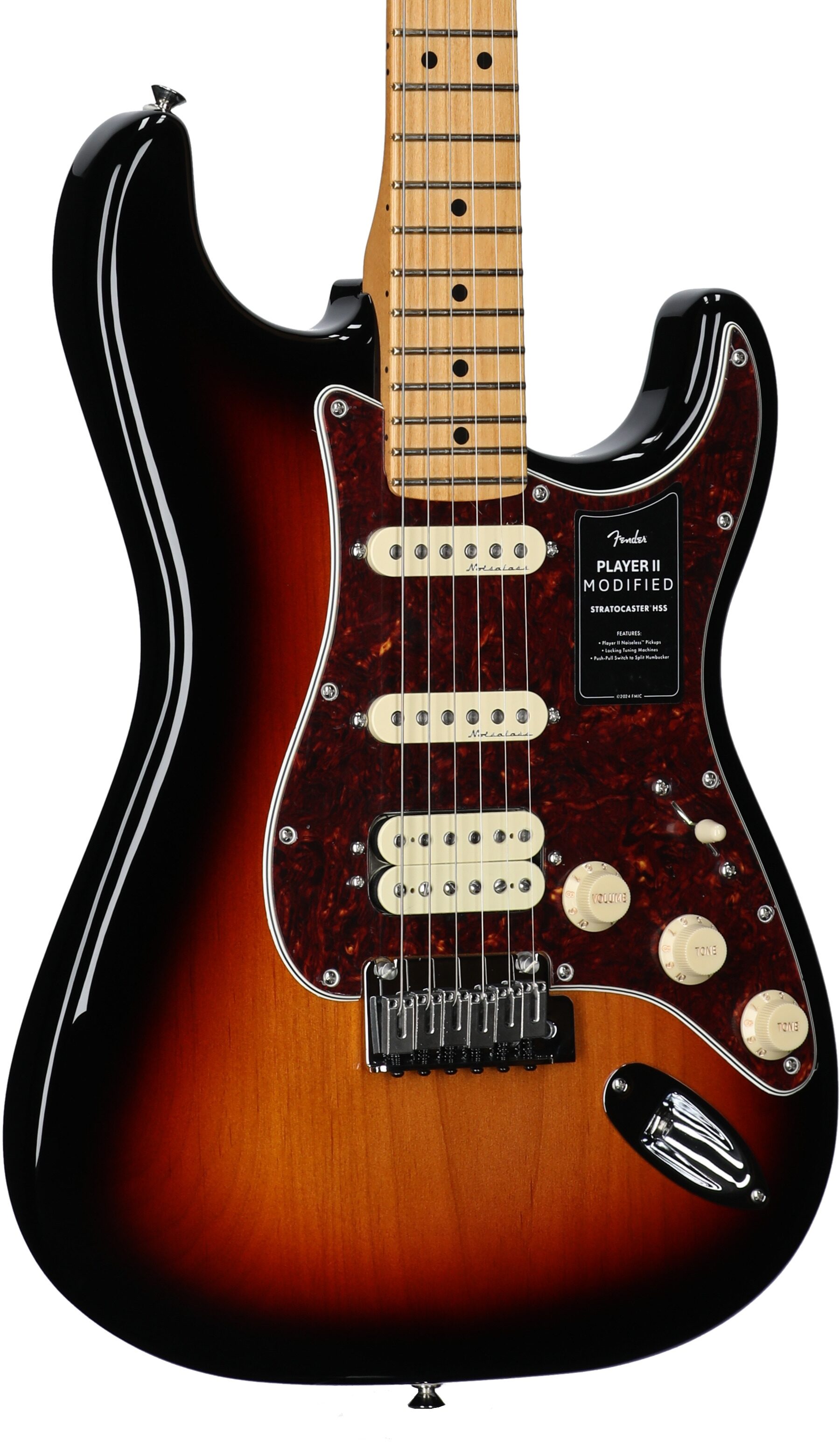 Fender Player II Modified HSS Stratocaster Electric Guitar, Maple Fingerboard (with Gig Bag) 3 Fender Player II Modified HSS Stratocaster Electric Guitar, Maple Fingerboard (with Gig Bag)
