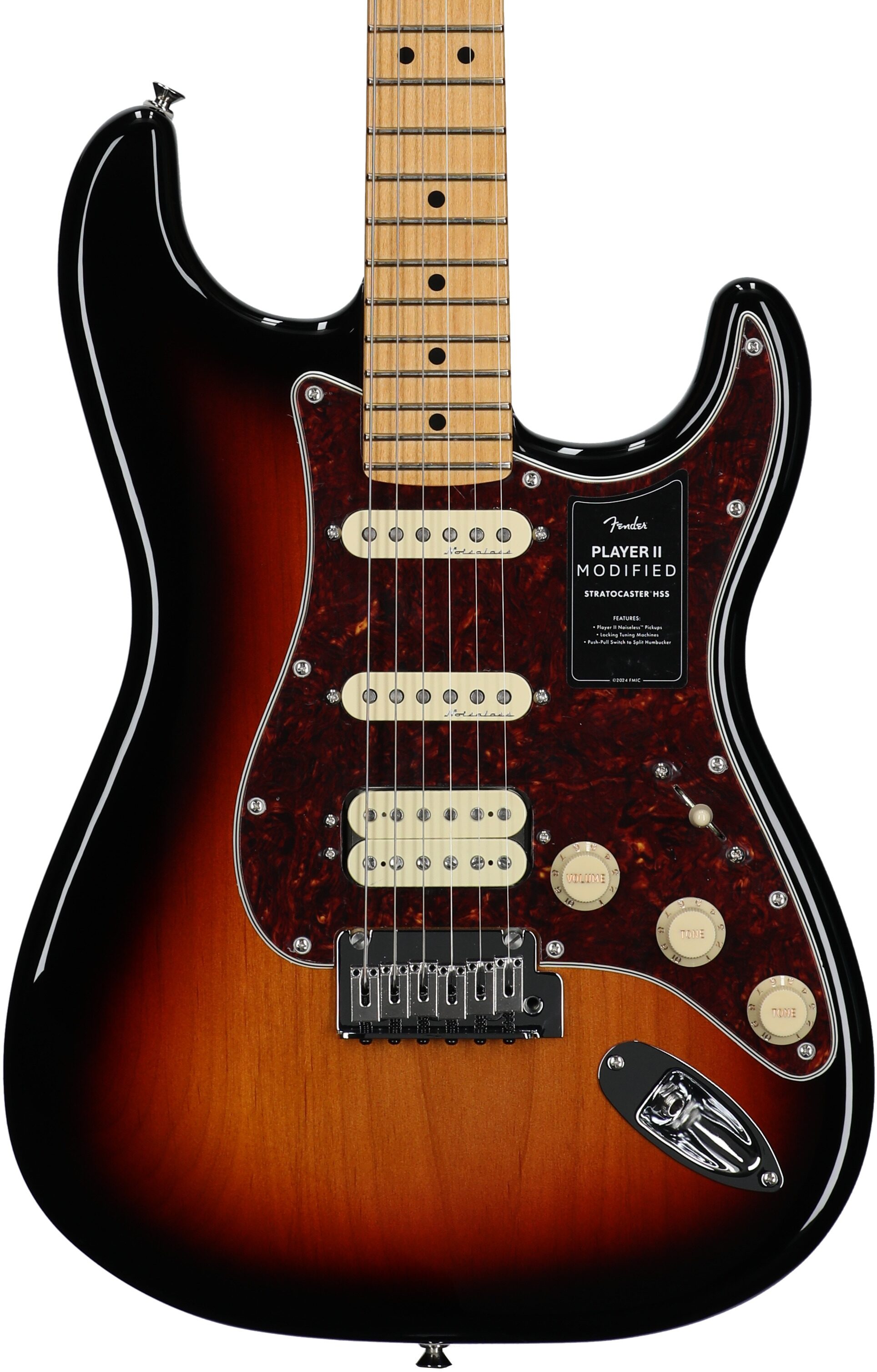 Fender Player II Modified HSS Stratocaster Electric Guitar, Maple Fingerboard (with Gig Bag) 1 Fender Player II Modified HSS Stratocaster Electric Guitar, Maple Fingerboard (with Gig Bag)